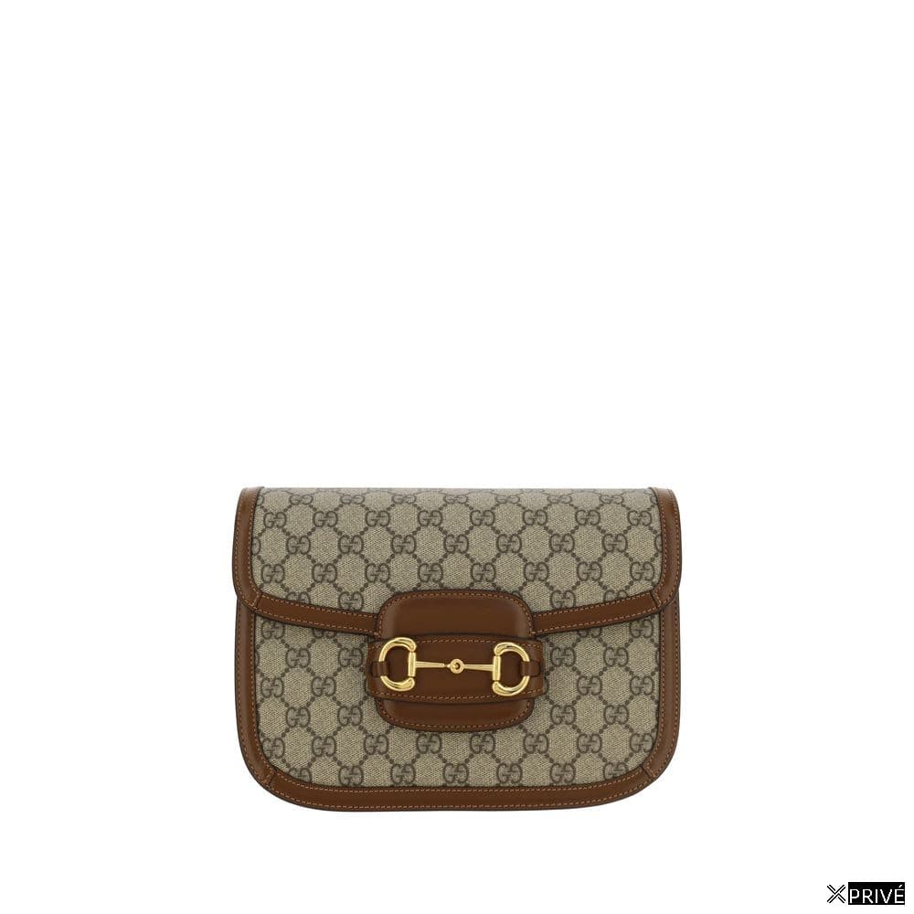 Sac bandoulière beige en Coton — 1