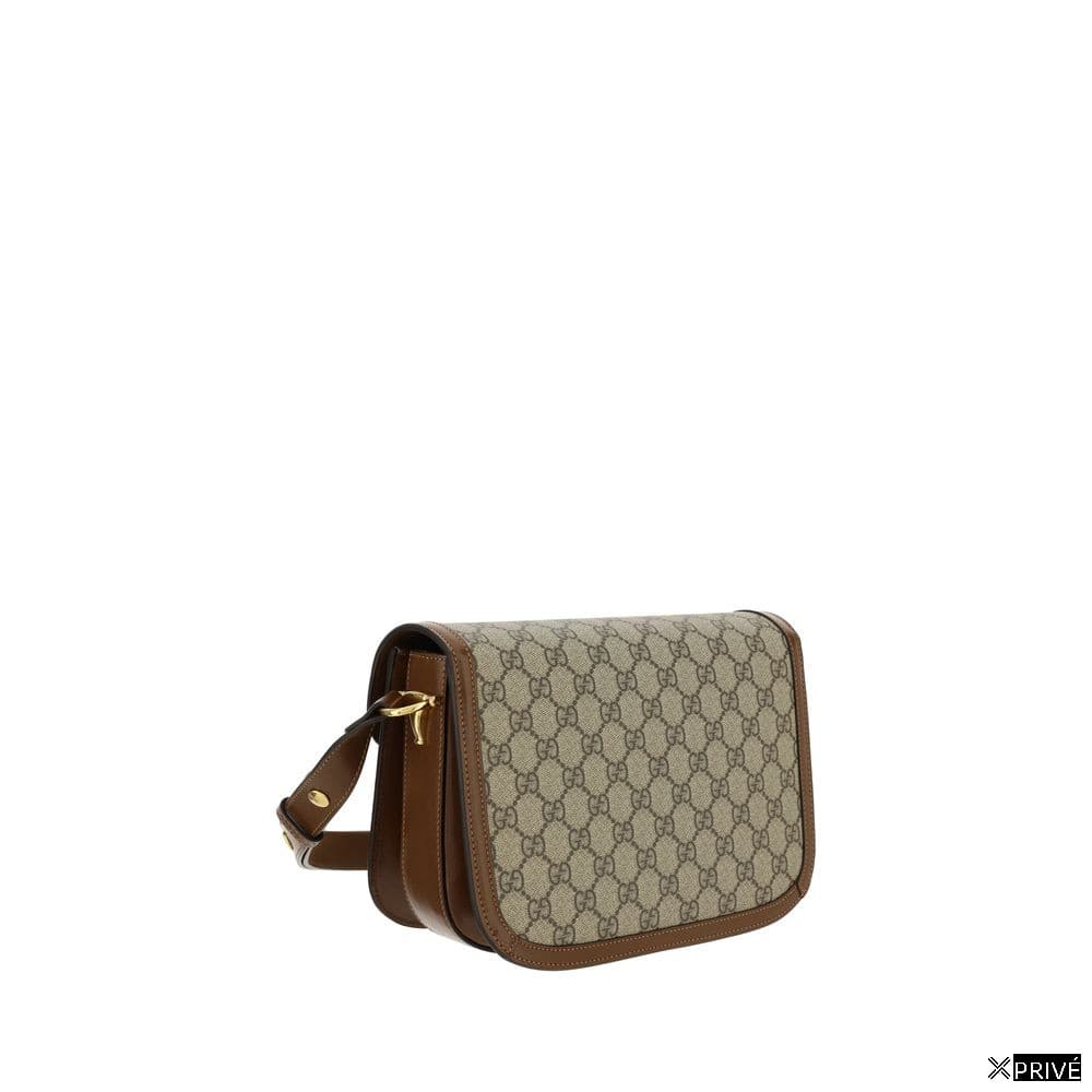 Sac bandoulière beige en Coton — 3