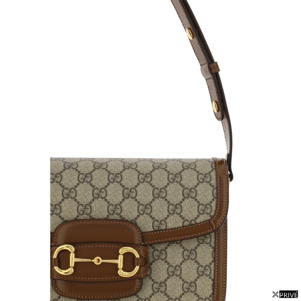Sac bandoulière beige en Coton — 4