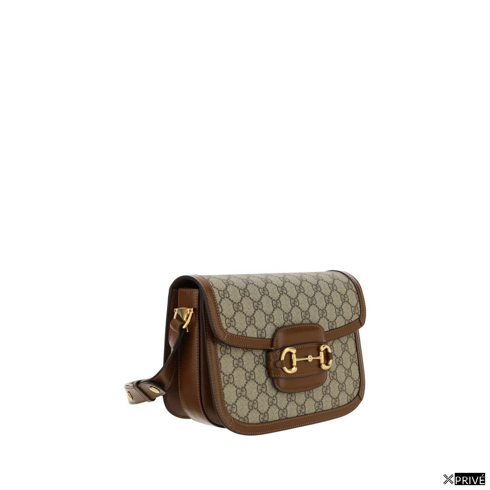 Sac bandoulière beige en Coton — 2