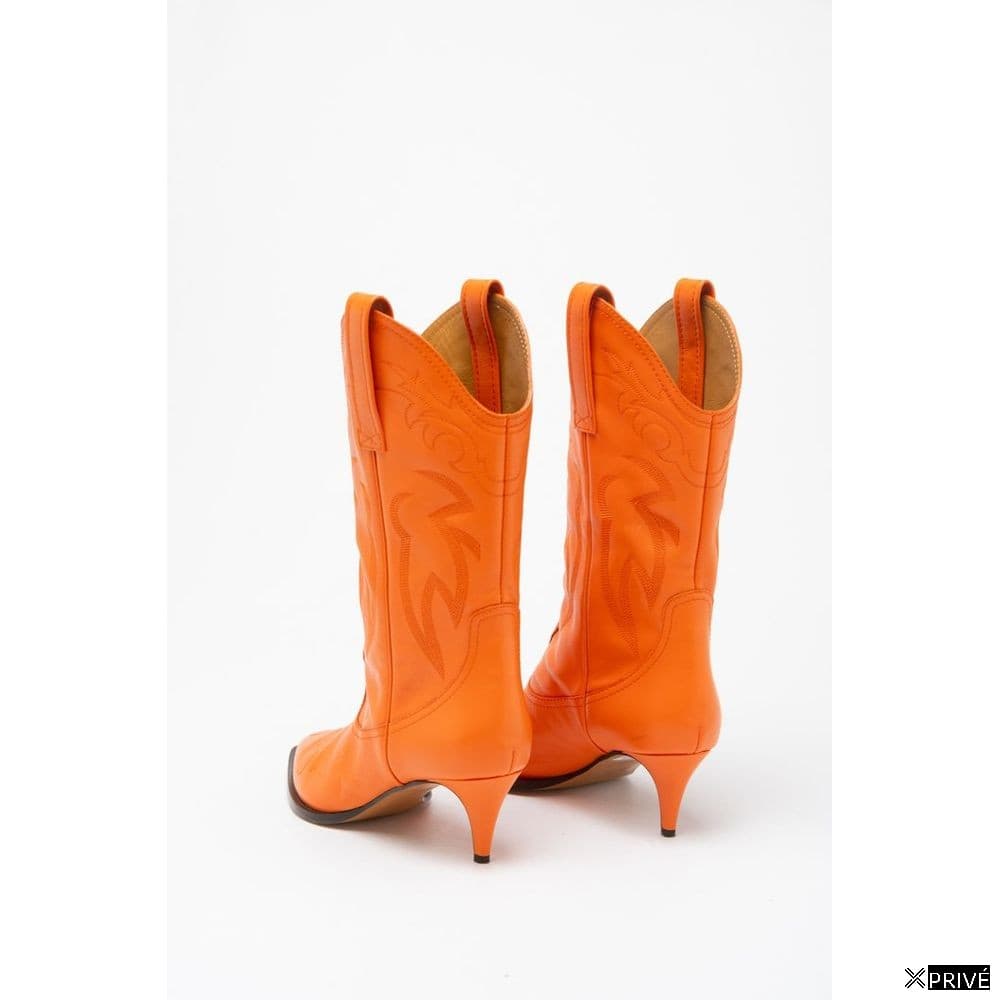 Bottes oranges en Viscose — 3