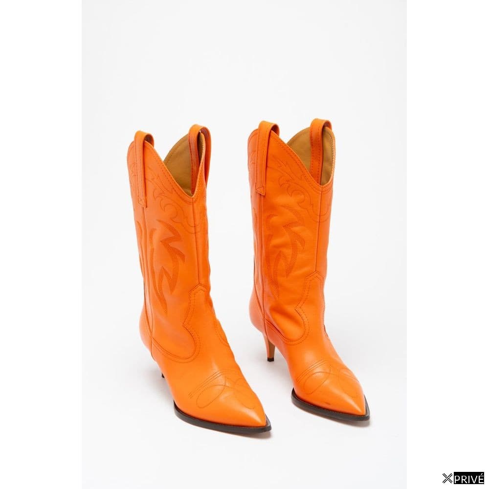 Bottes oranges en Viscose — 2