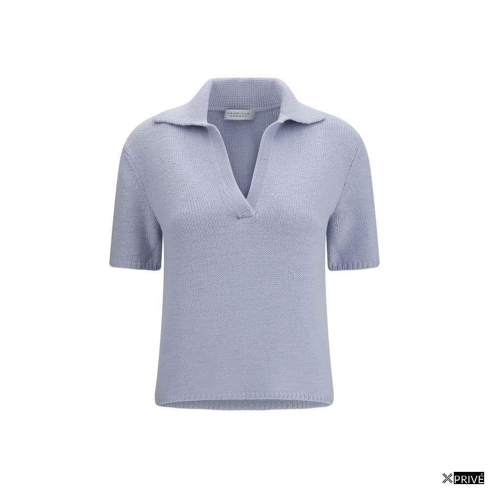 Polo bleu en Cachemire — 1