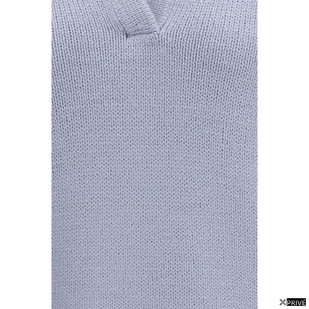 Polo bleu en Cachemire — 3