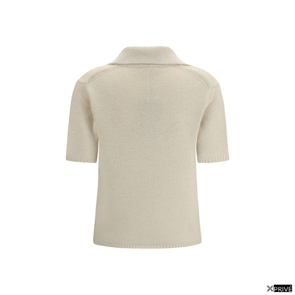 Polo beige en Cachemire — 2