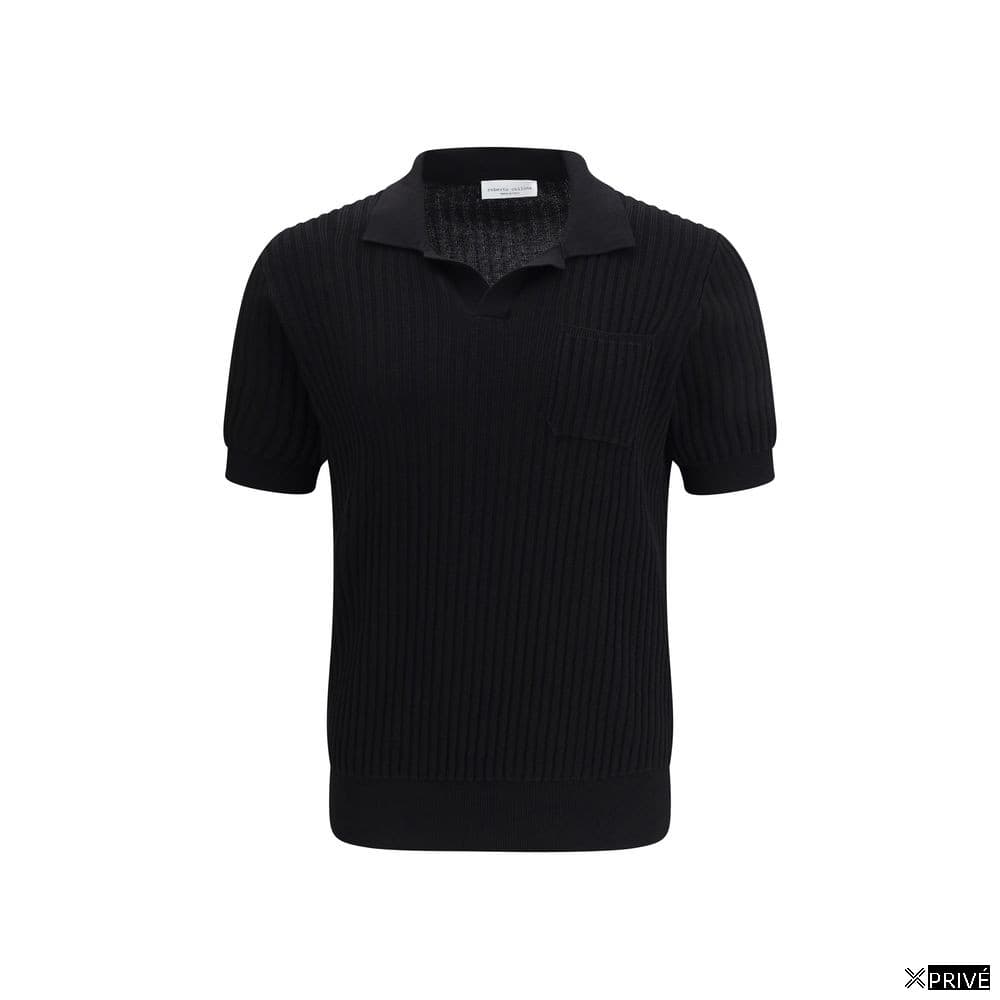 Polo noir en Coton — 1