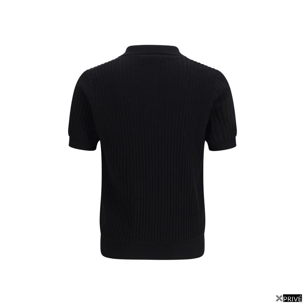 Polo noir en Coton — 2