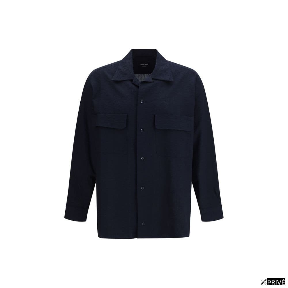 Chemise bleue en Coton
