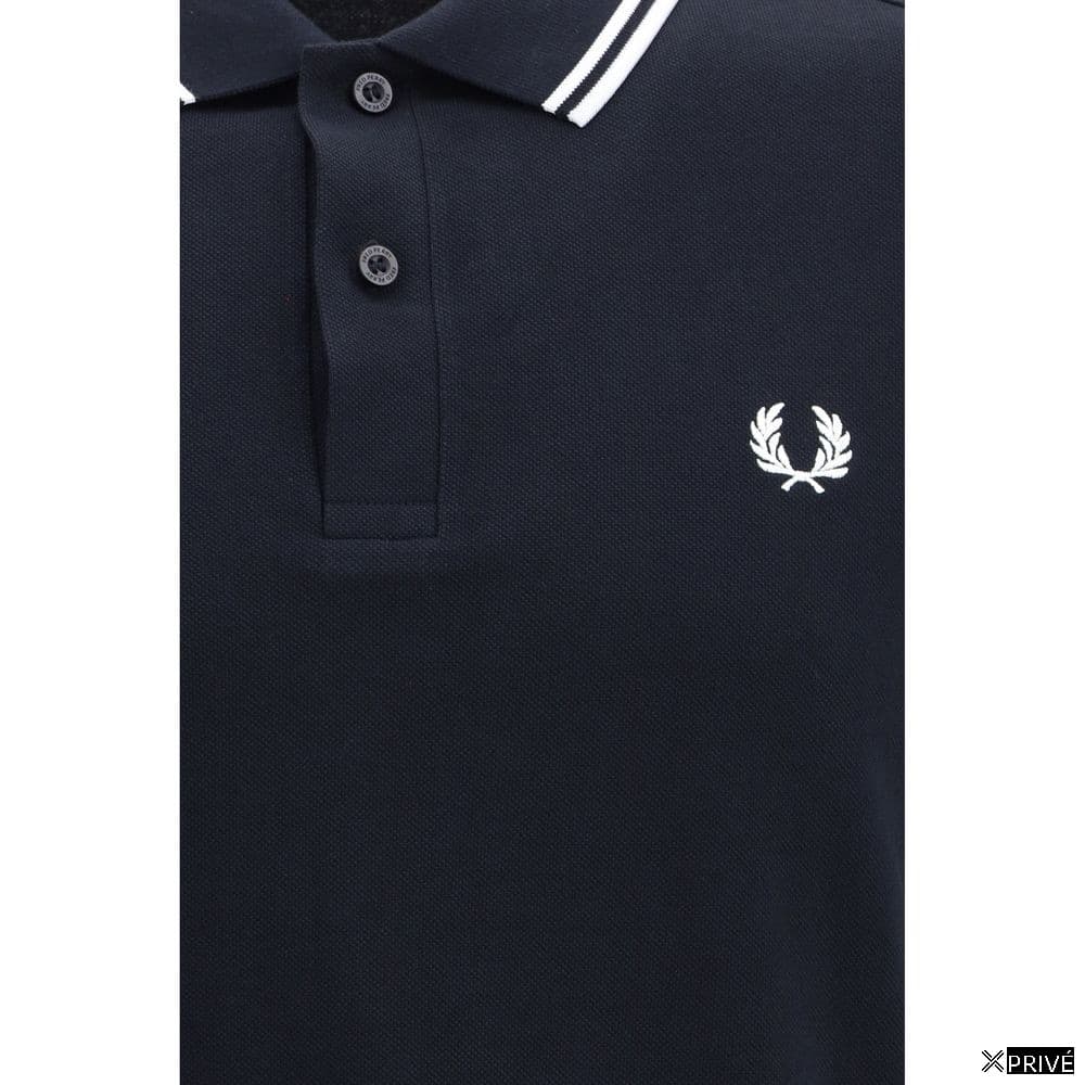 Polo bleu en Coton — 3
