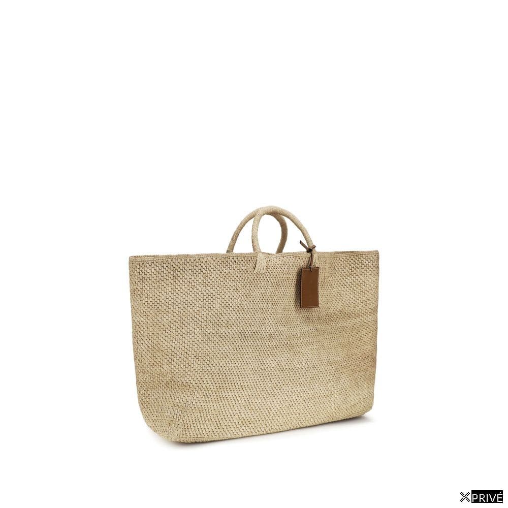 Sac à main beige en Raphia — 2