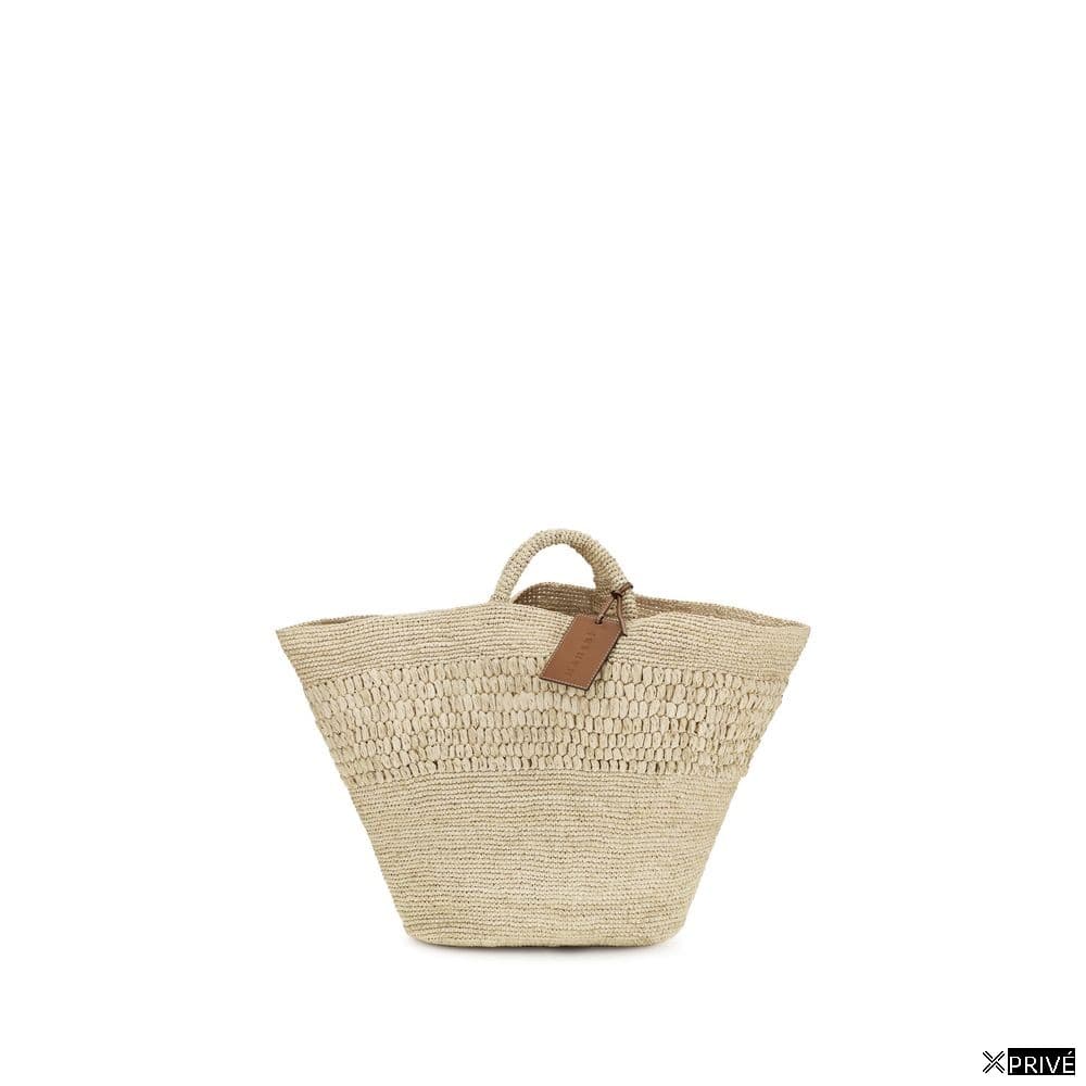 Sac à main beige en Raphia — 1