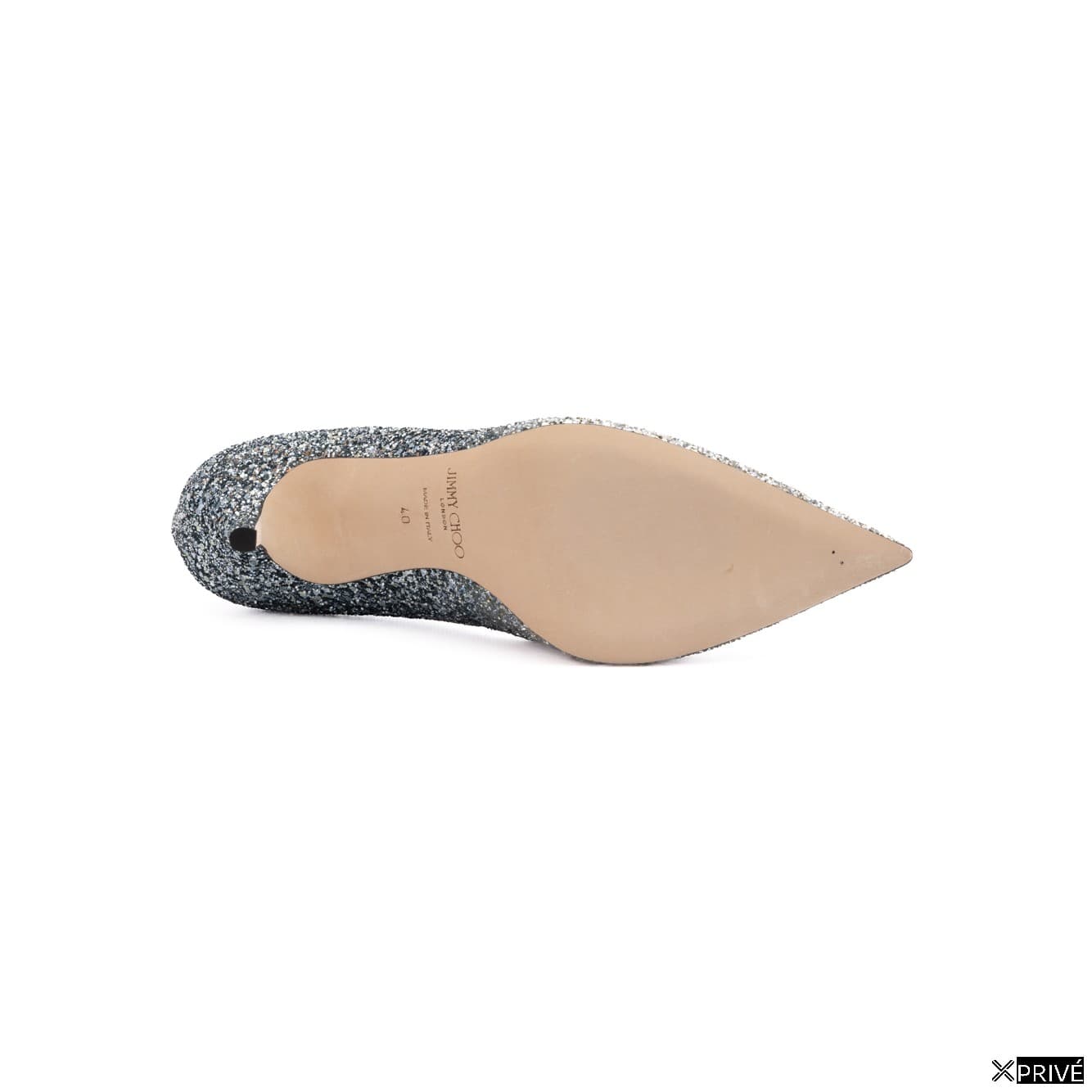 Escarpin argentée en Cuir — 2
