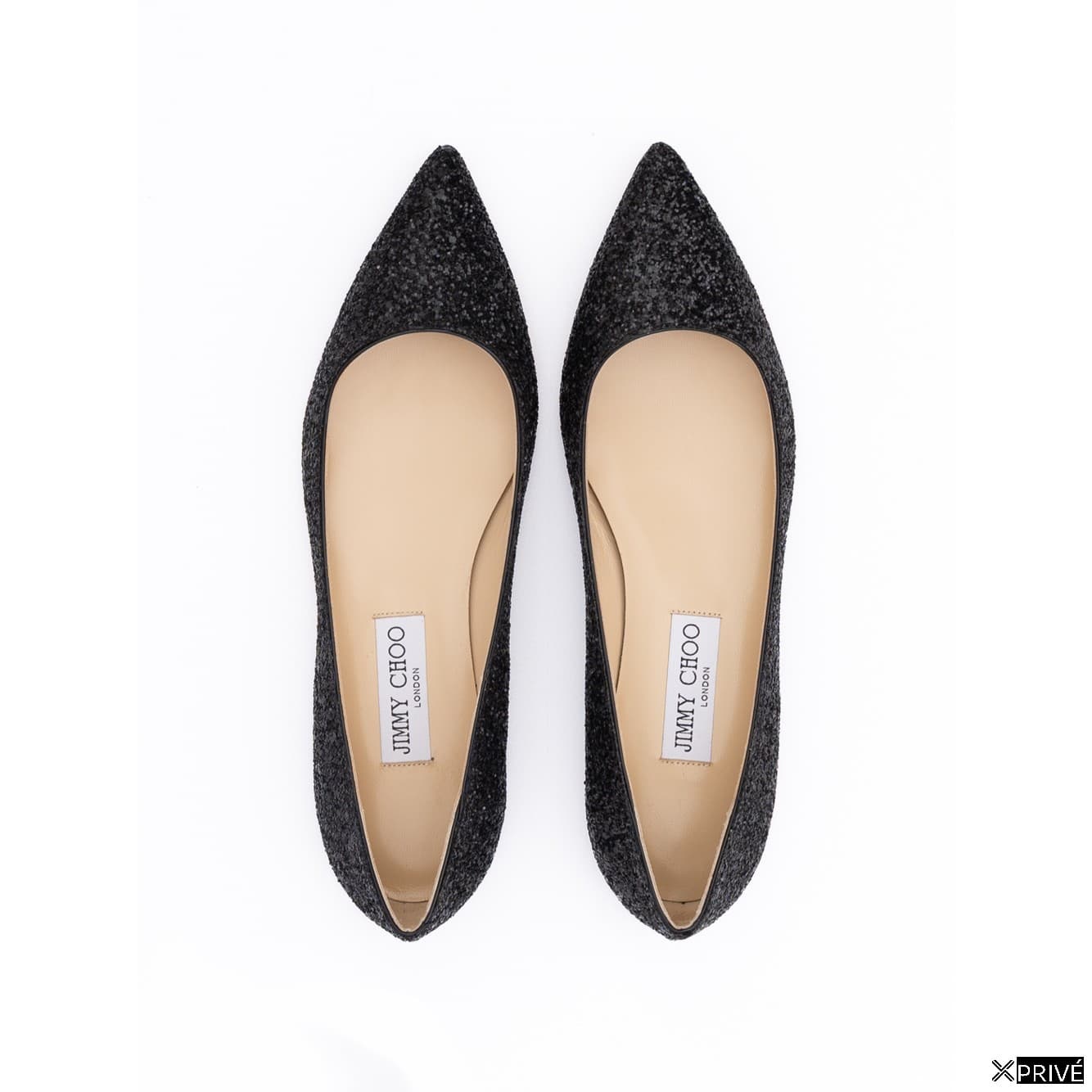 Chaussures plates noires en Tissu — 3