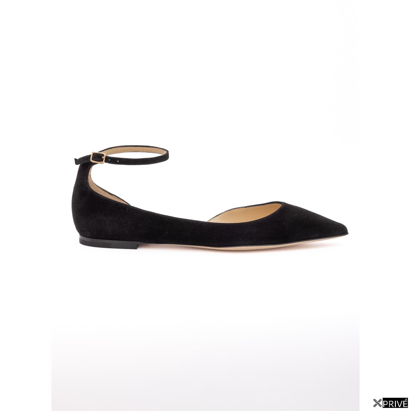 Chaussures plates noires en Cuir — 1