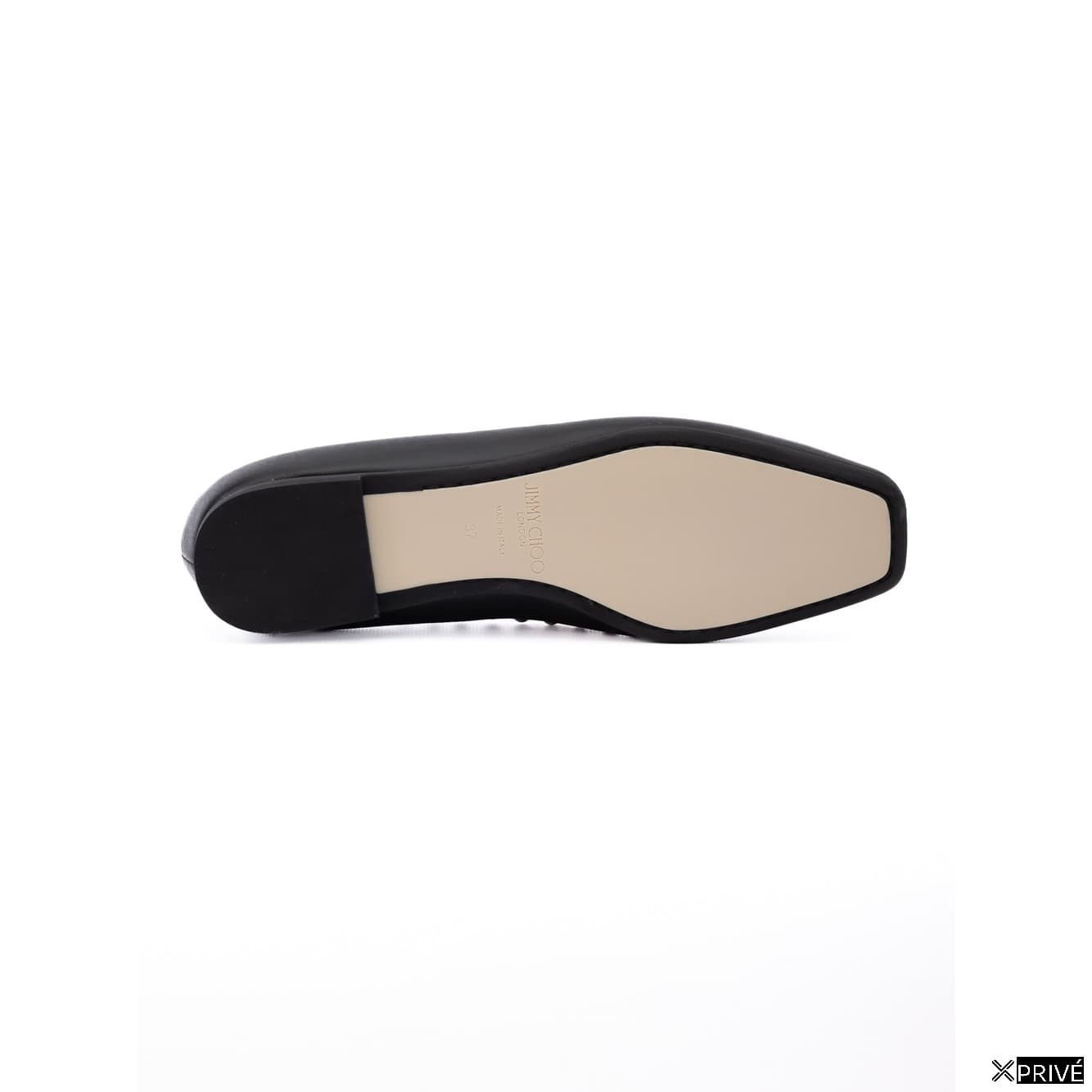 Chaussures plates noires en Cuir — 4