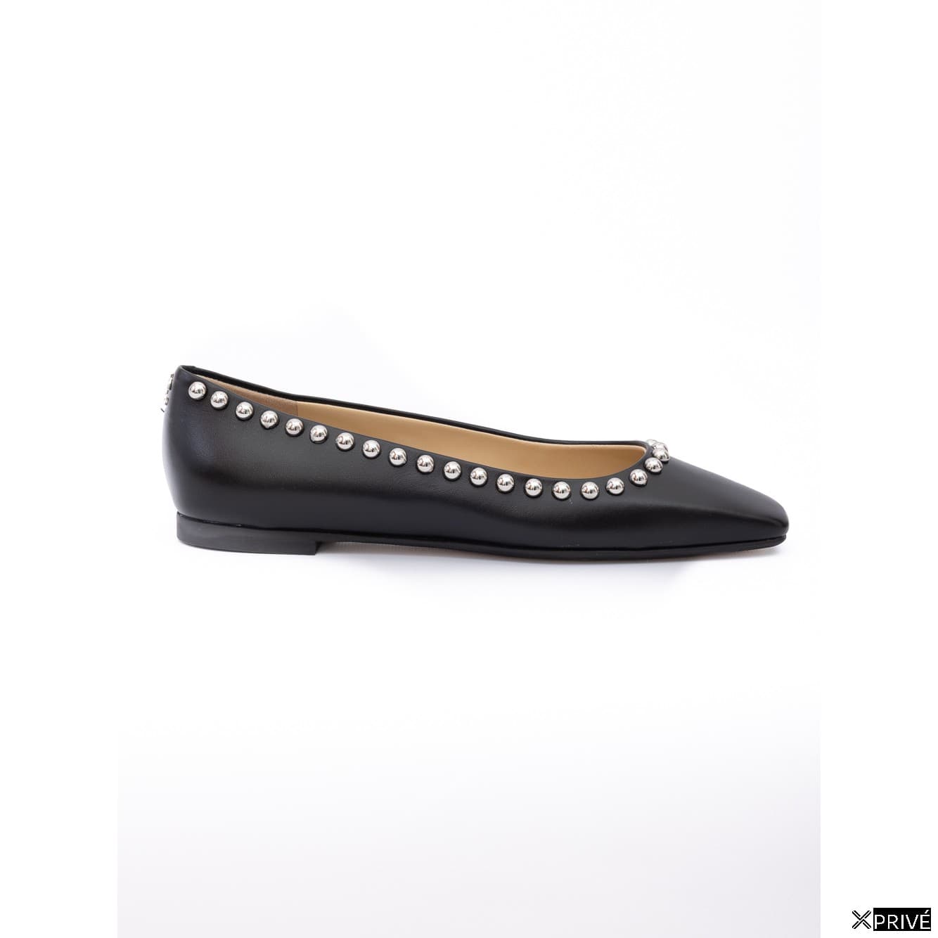 Chaussures plates noires en Cuir — 1