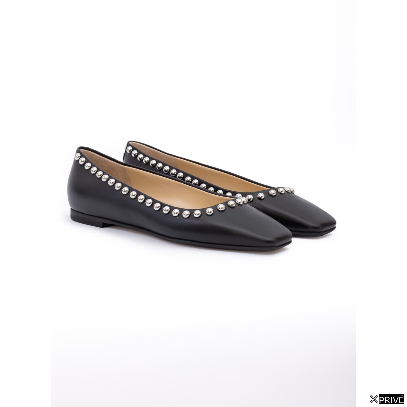 Chaussures plates noires en Cuir — 2