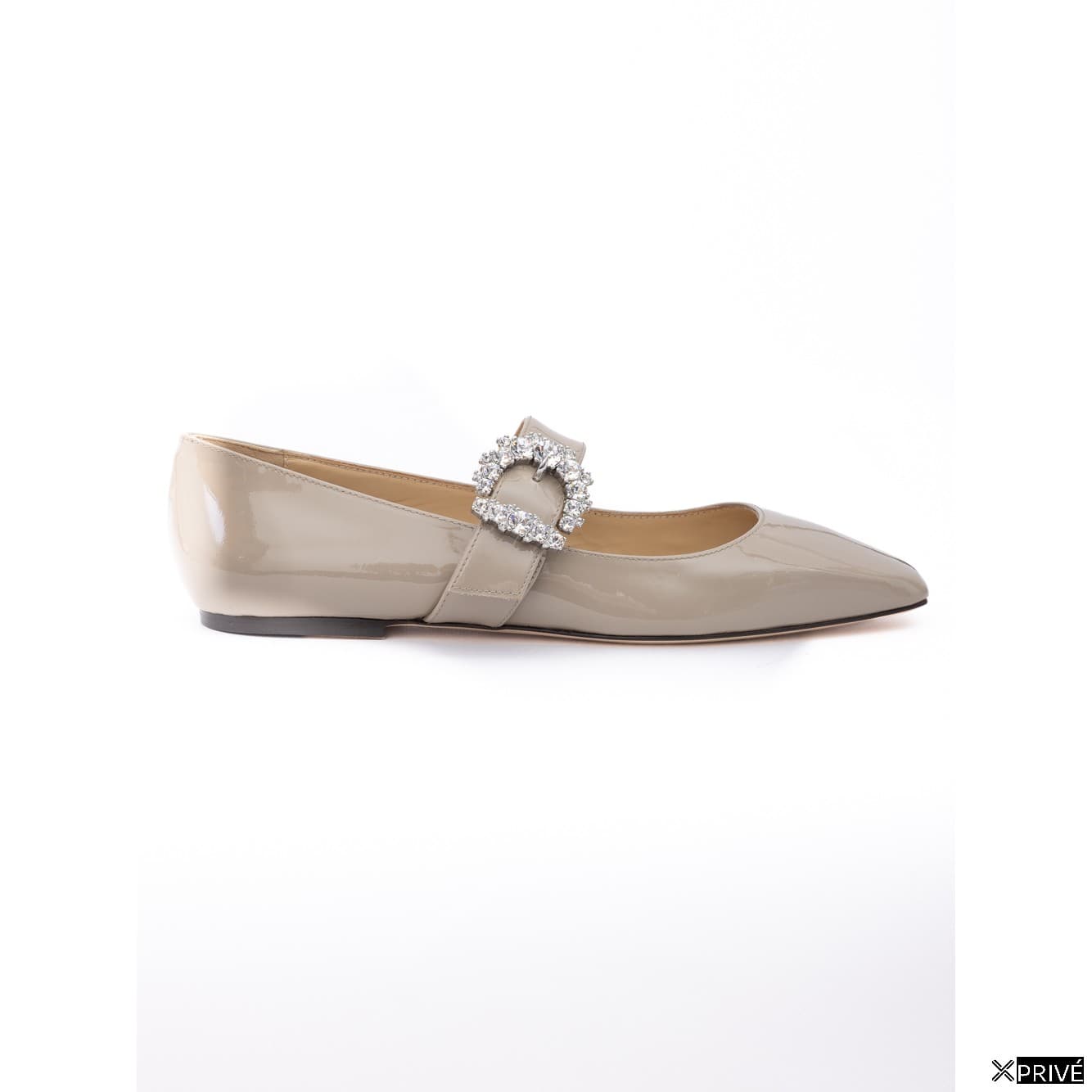 Chaussures plates beiges en Cuir — 1