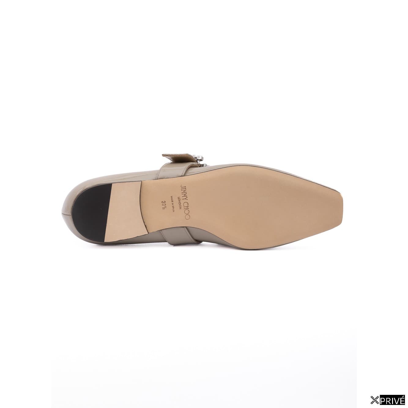 Chaussures plates beiges en Cuir — 4