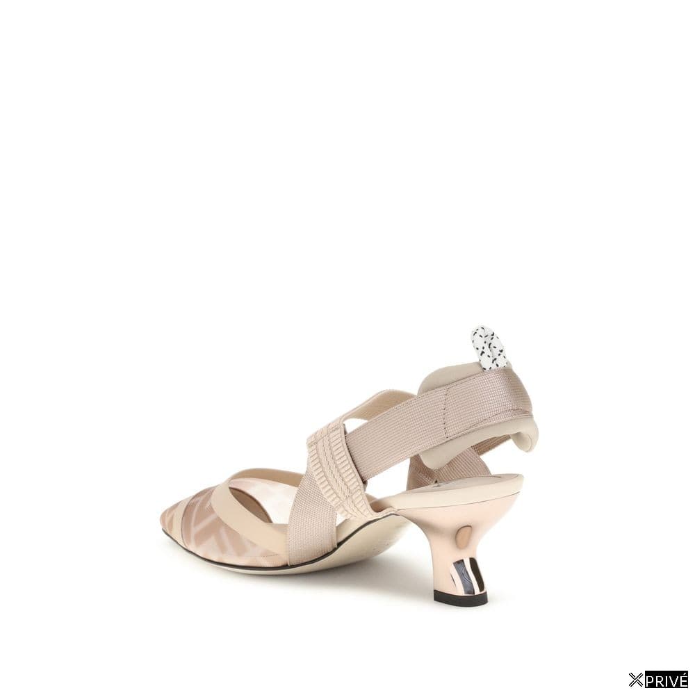 Chaussures de sport beiges en Nylon — 3