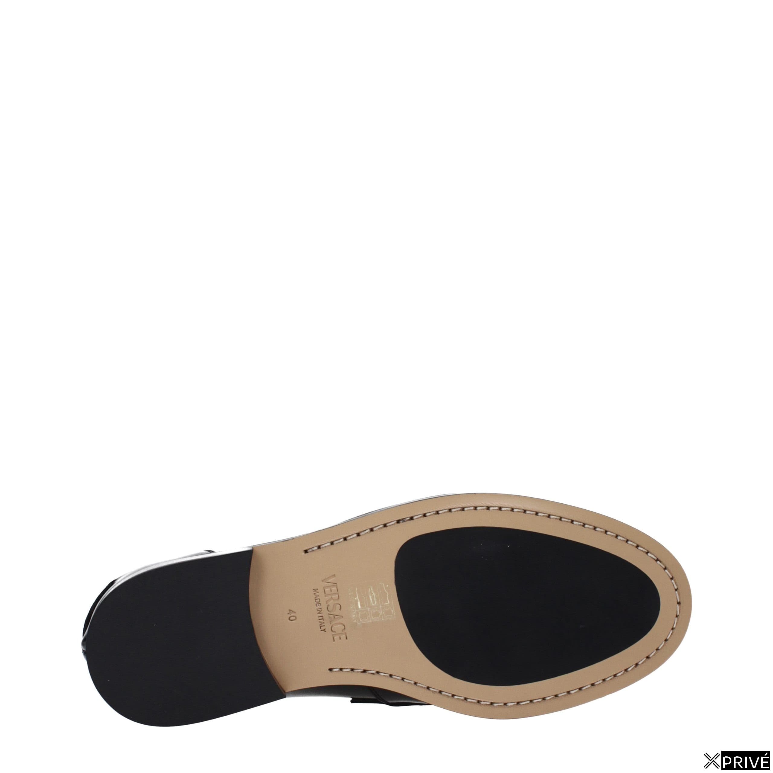 Black Leather Slip-On Loafers — 5