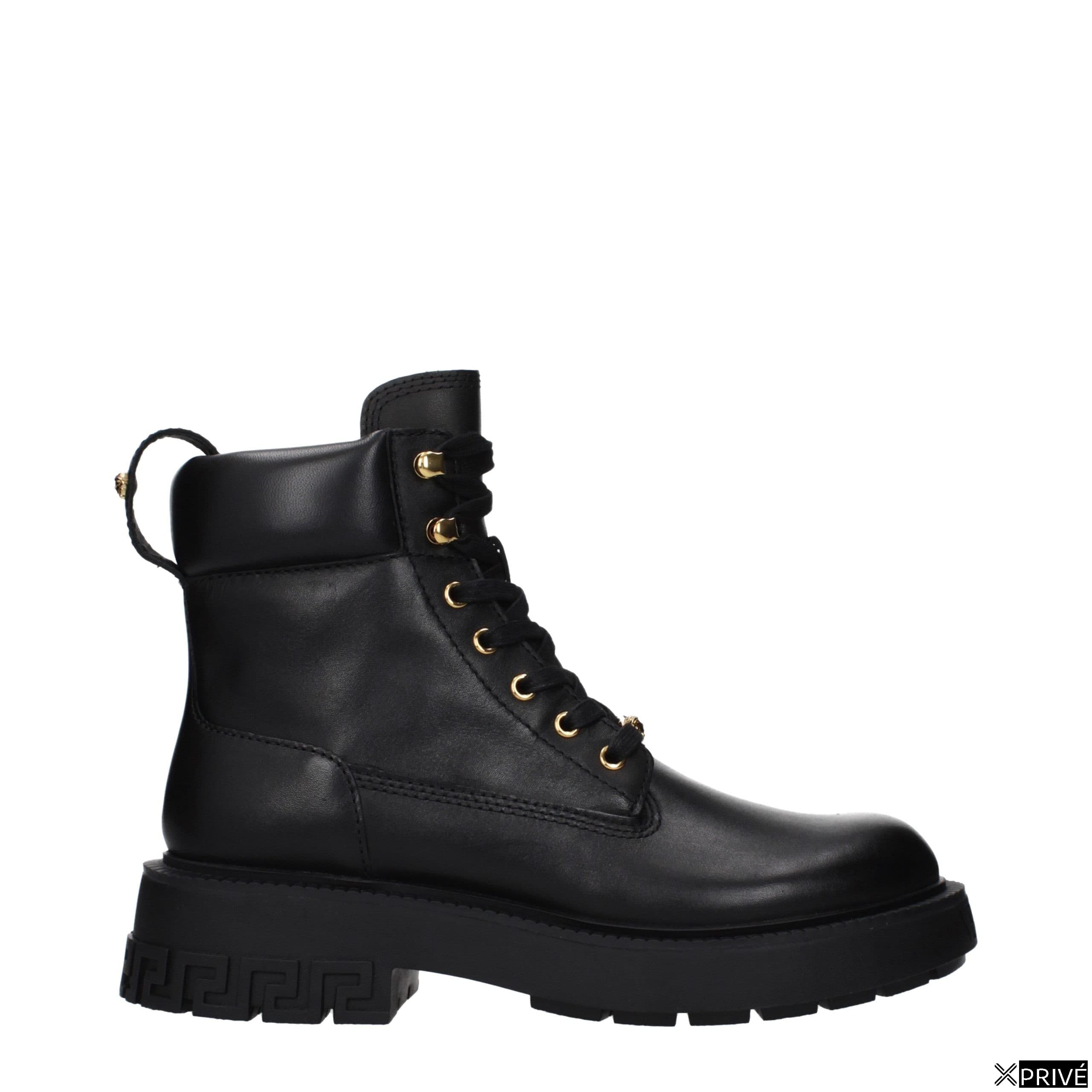 Black Leather Ankle Boots — 1