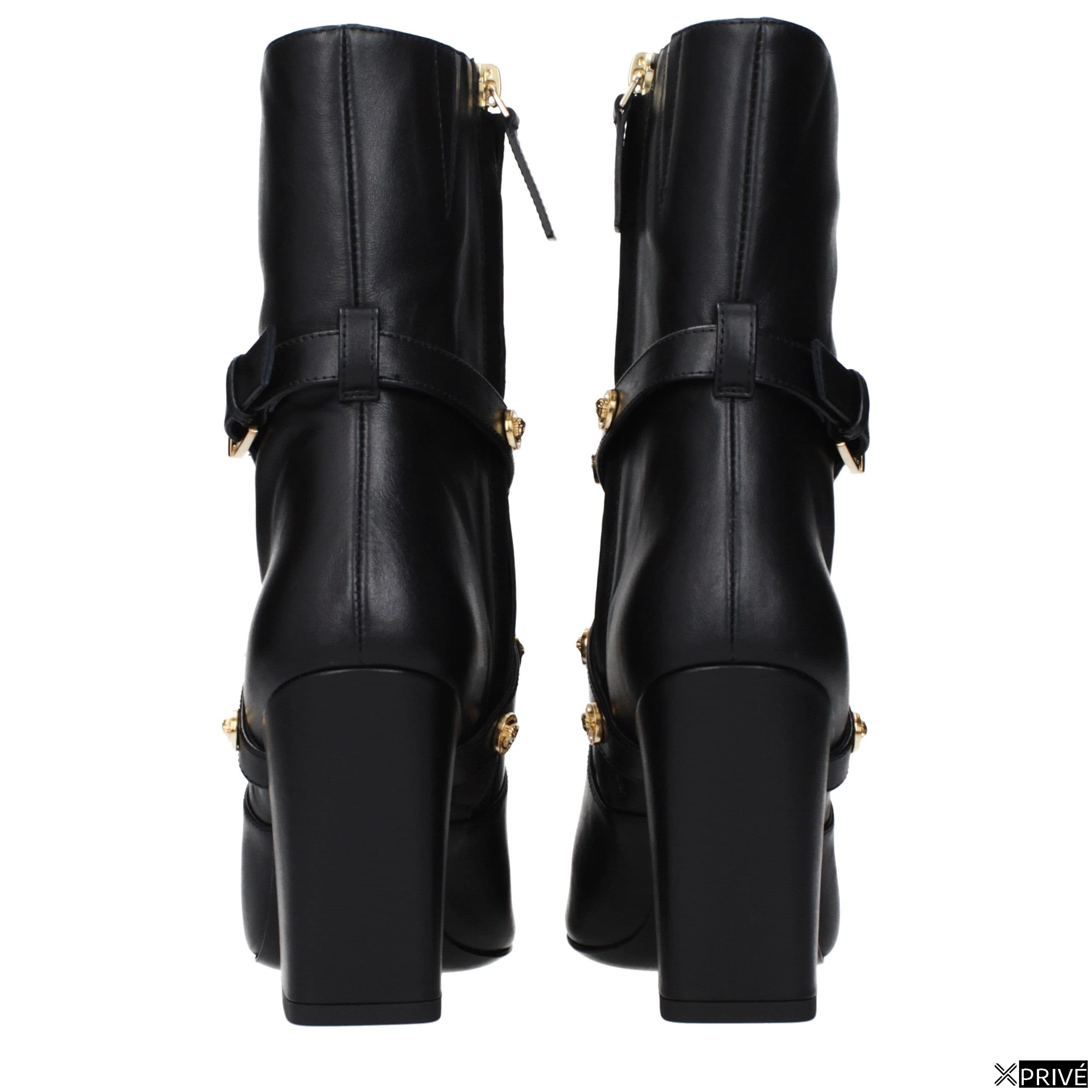 Black Leather Ankle Boots — 5