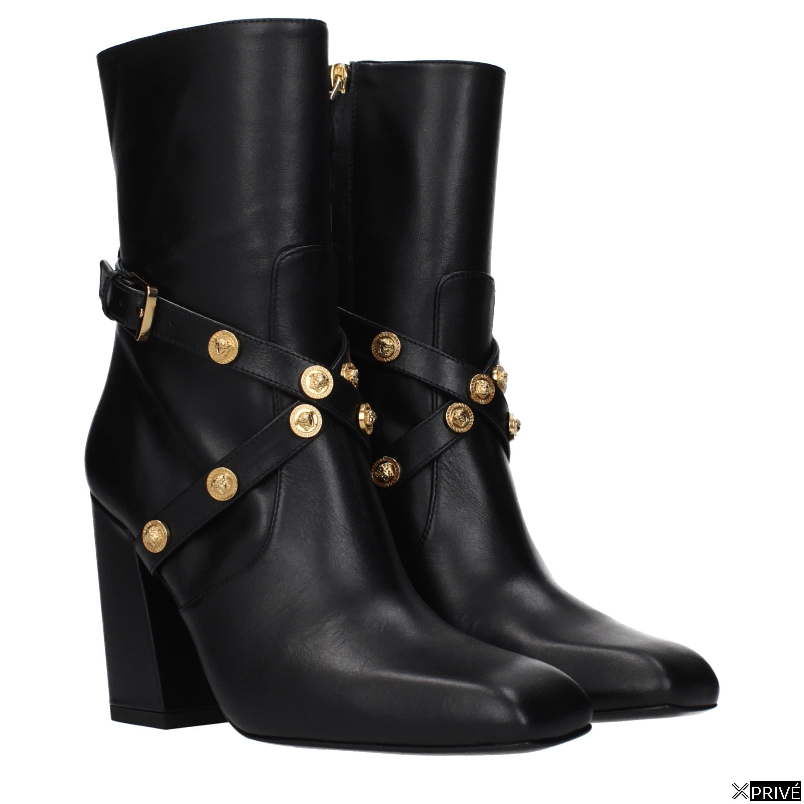 Black Leather Ankle Boots — 2