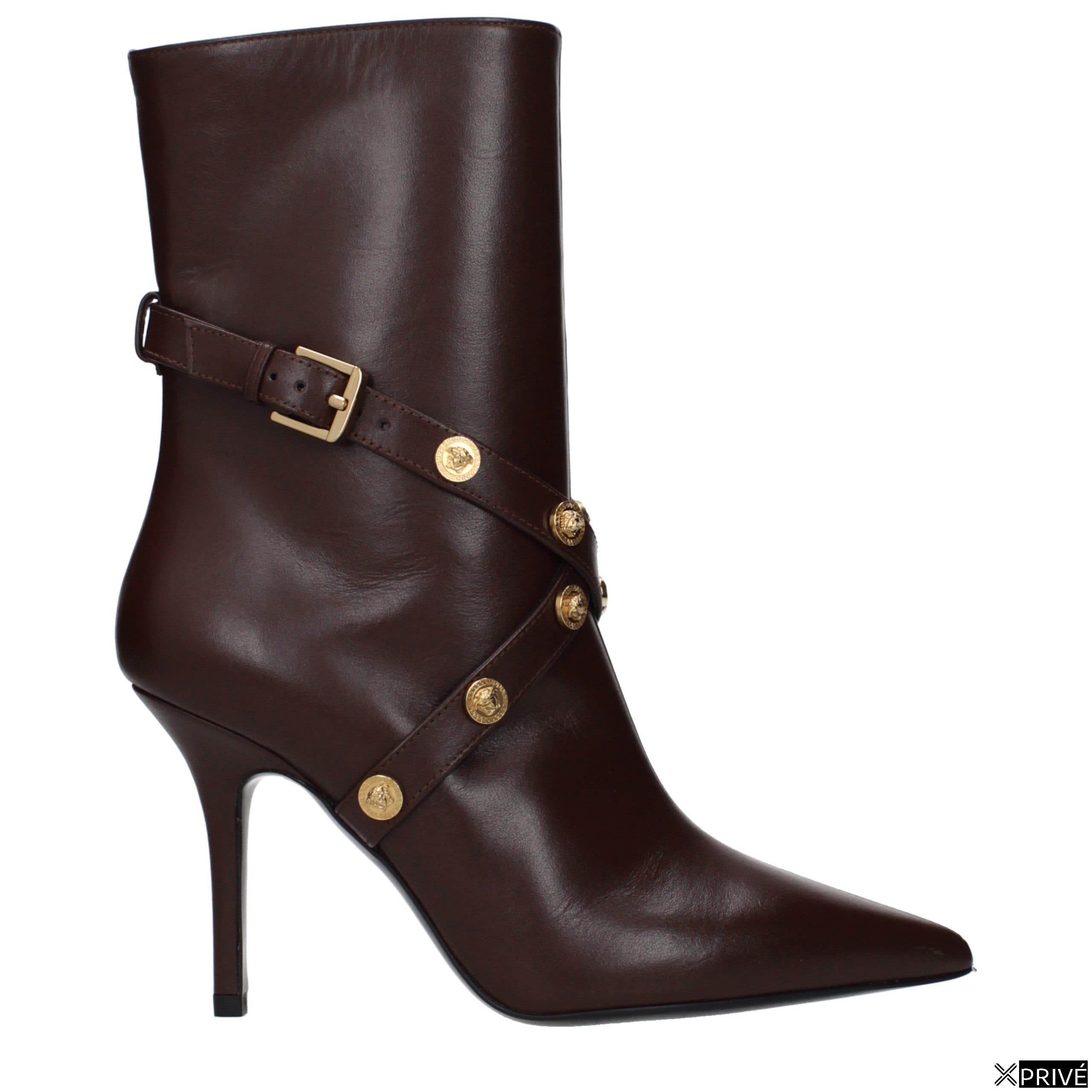 Brown Leather Ankle Boots — 1