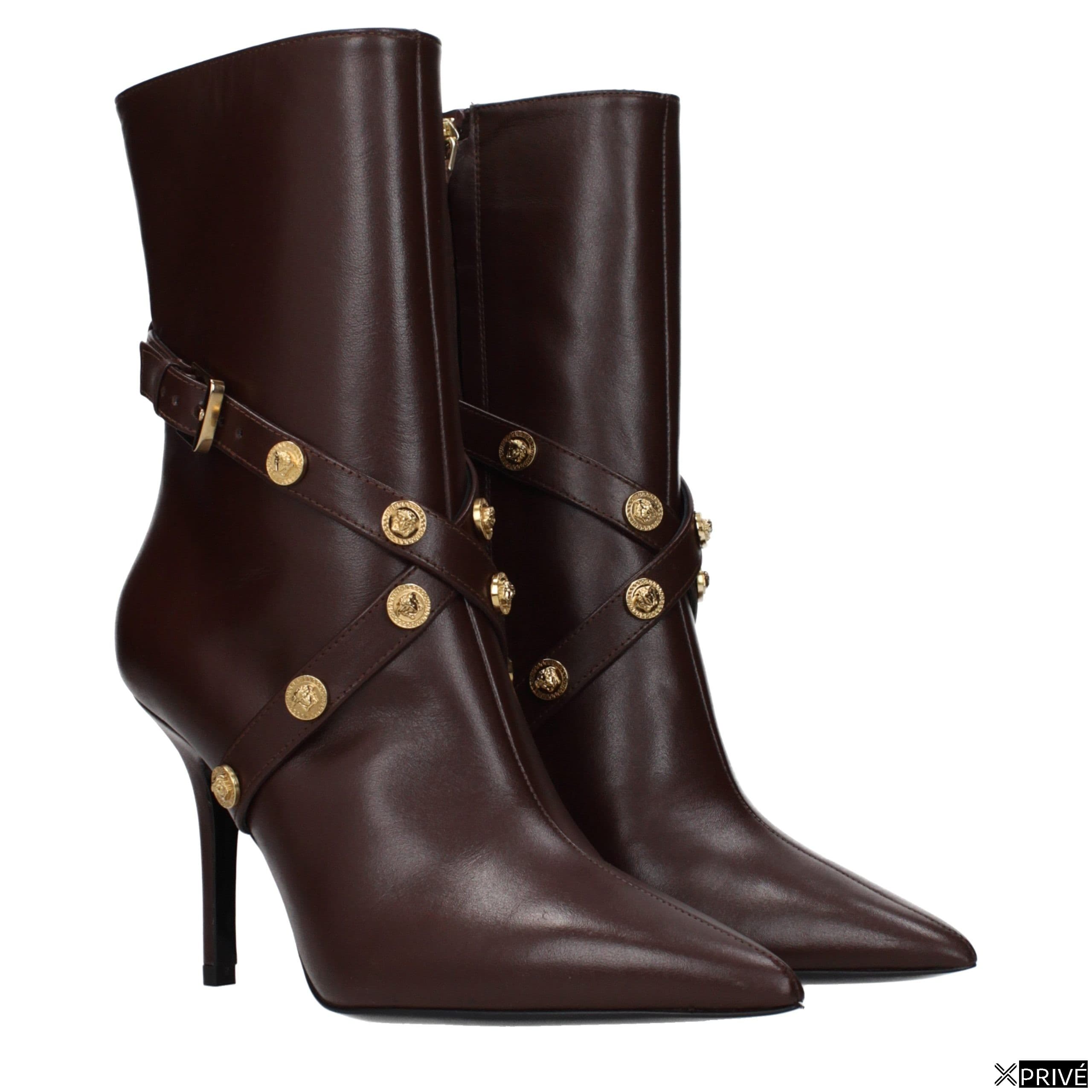 Brown Leather Ankle Boots — 2