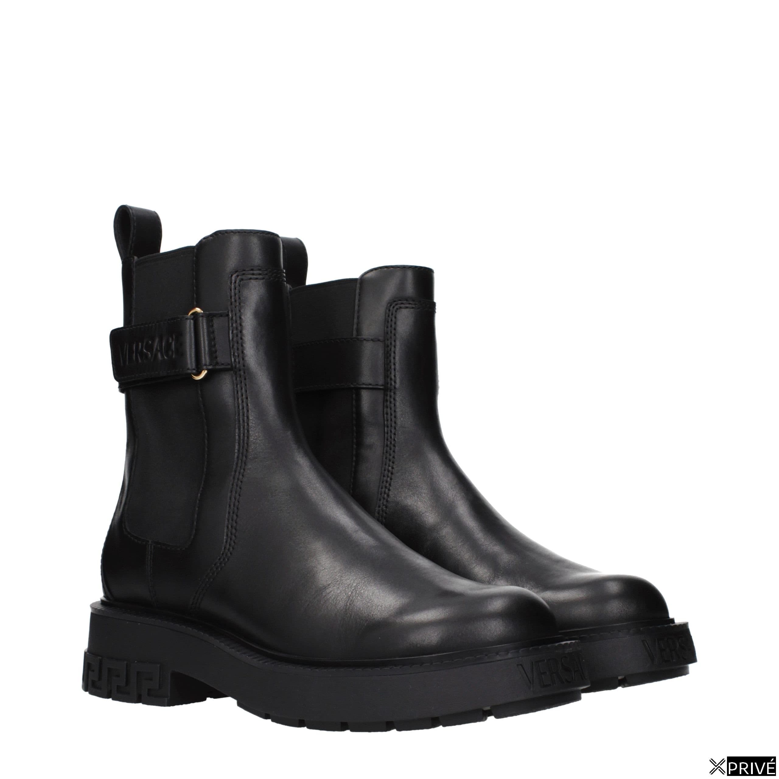 Black Leather Ankle Boots — 2