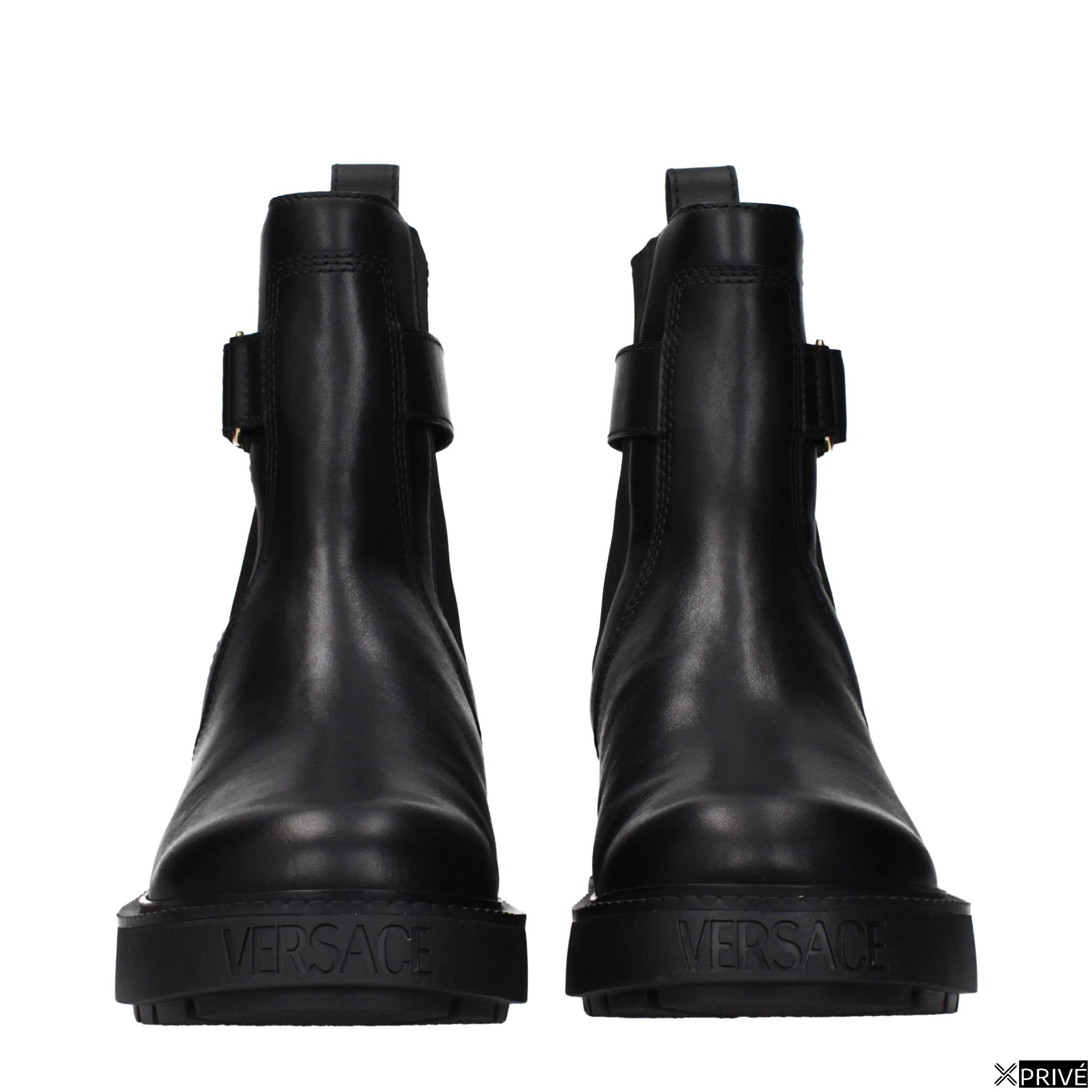 Black Leather Ankle Boots — 3