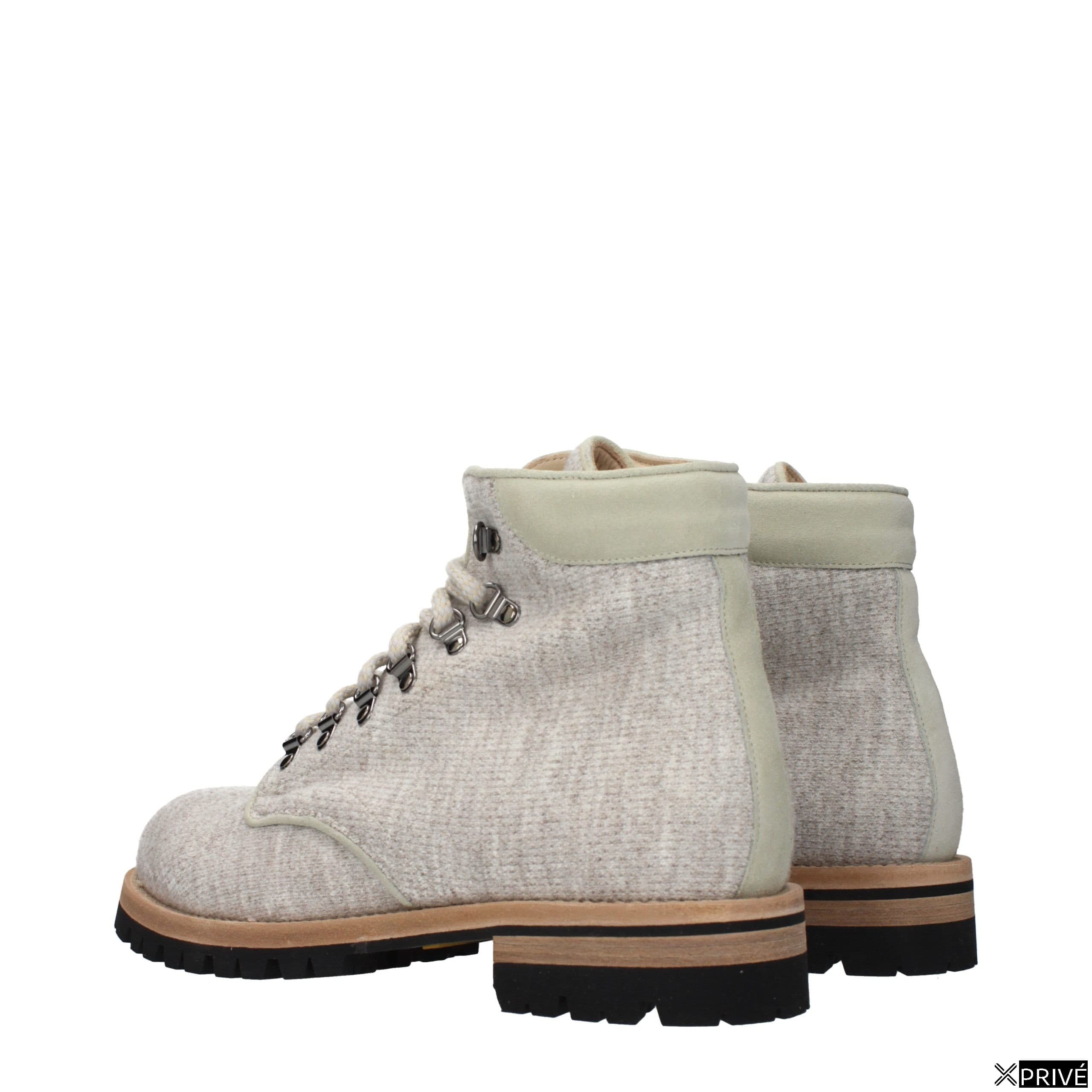 Bottes beiges en Tissu — 4