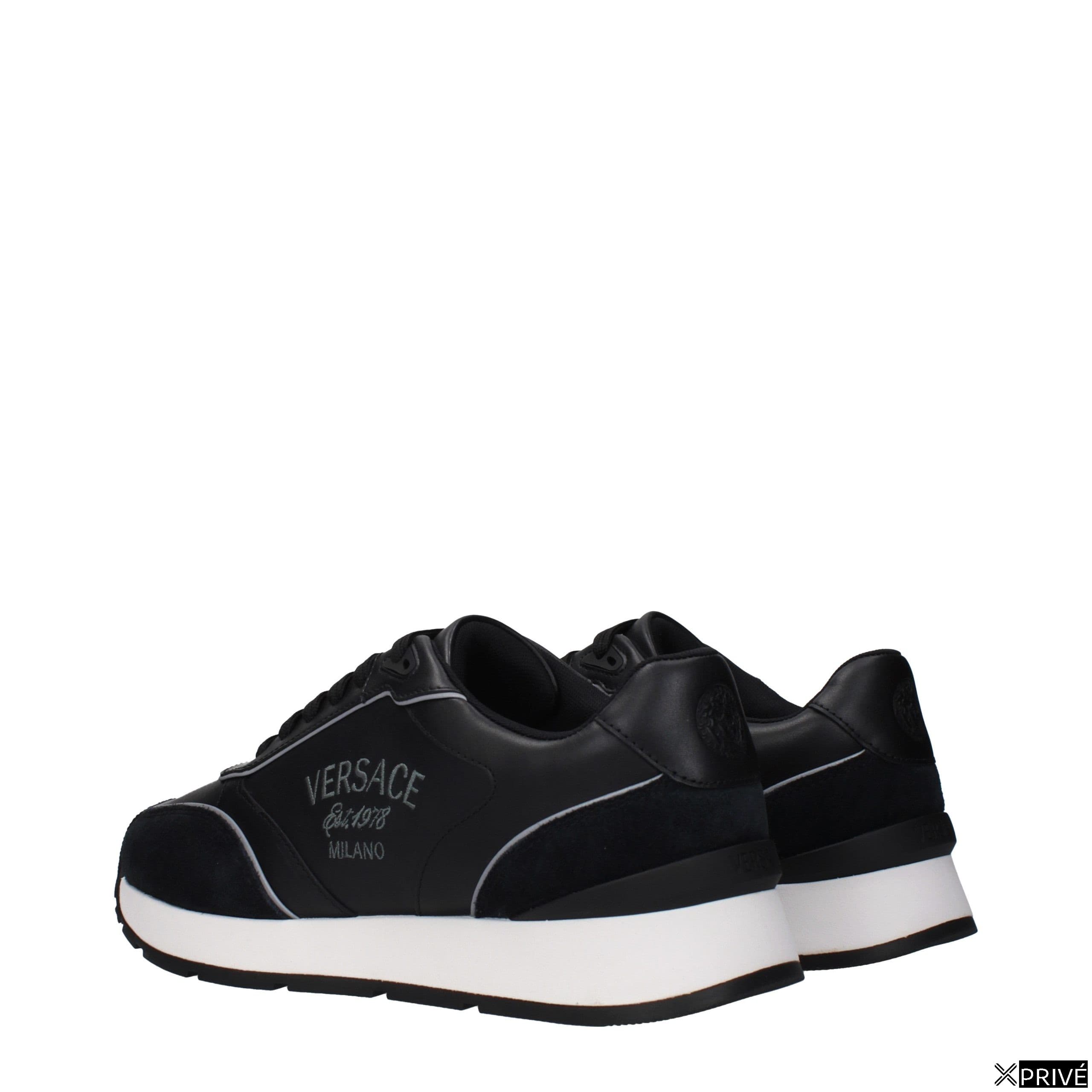 Black Leather Low Top Sneakers — 4