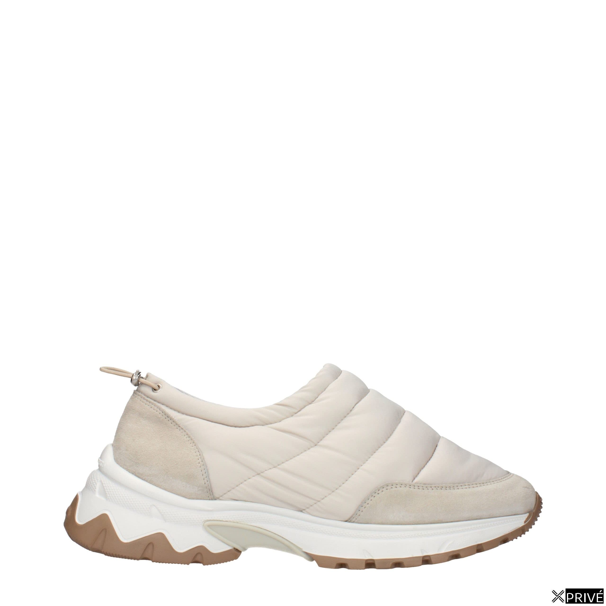 Chaussures de sport beiges en Tissu — 1