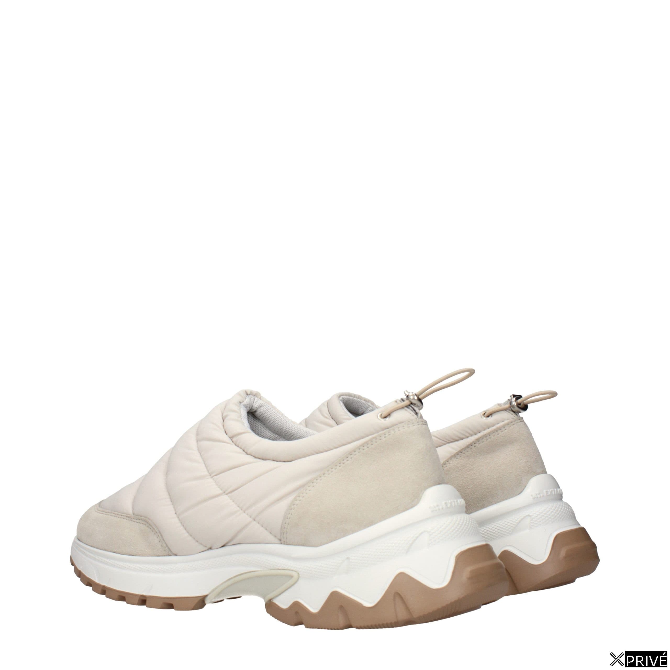 Chaussures de sport beiges en Tissu — 4