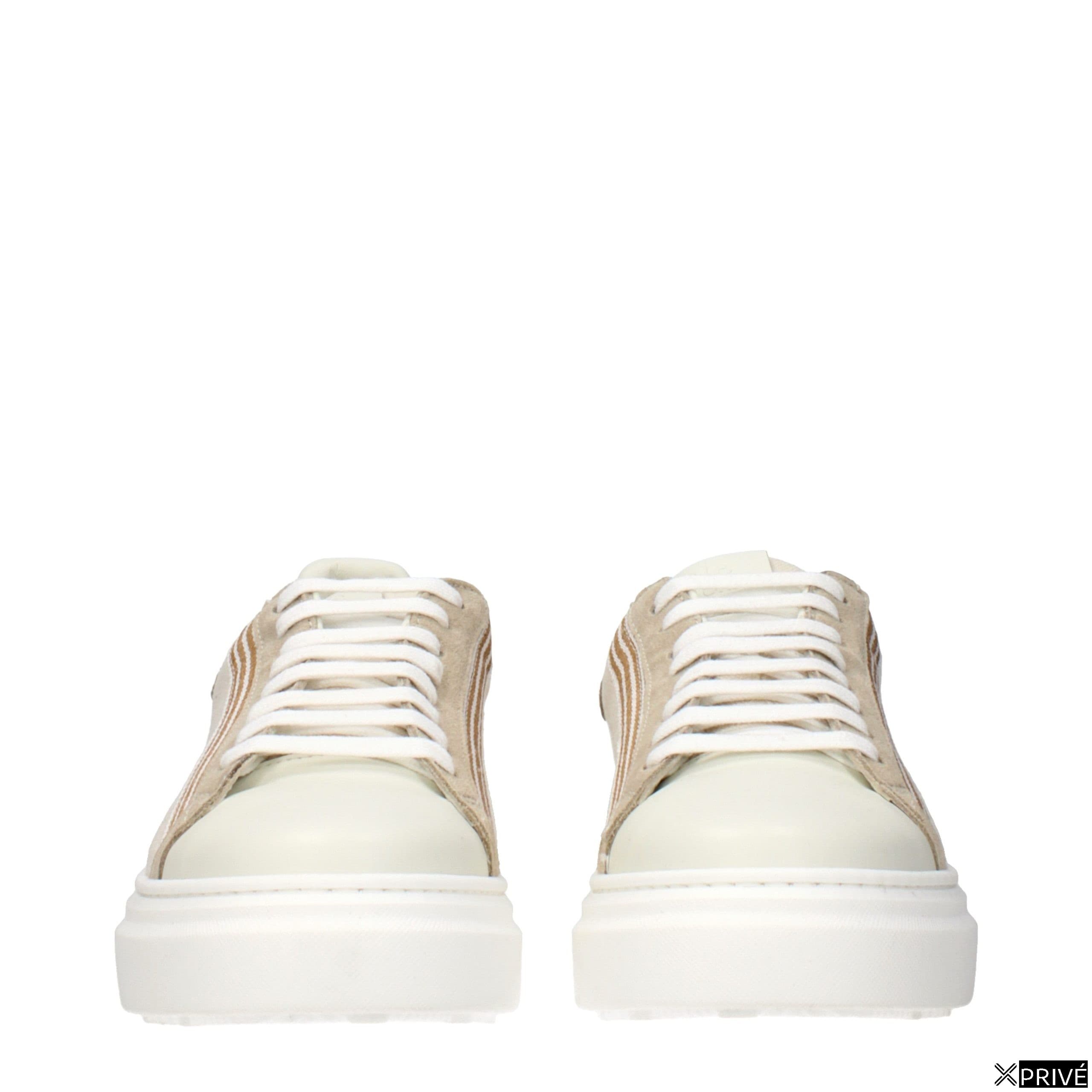 Chaussures de sport beiges en Tissu — 3