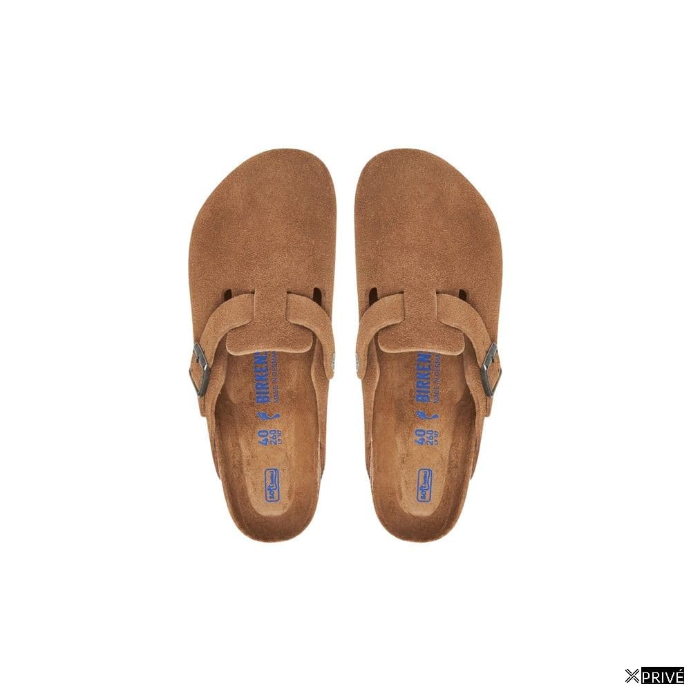 Beige Suede Leather Mules — 5