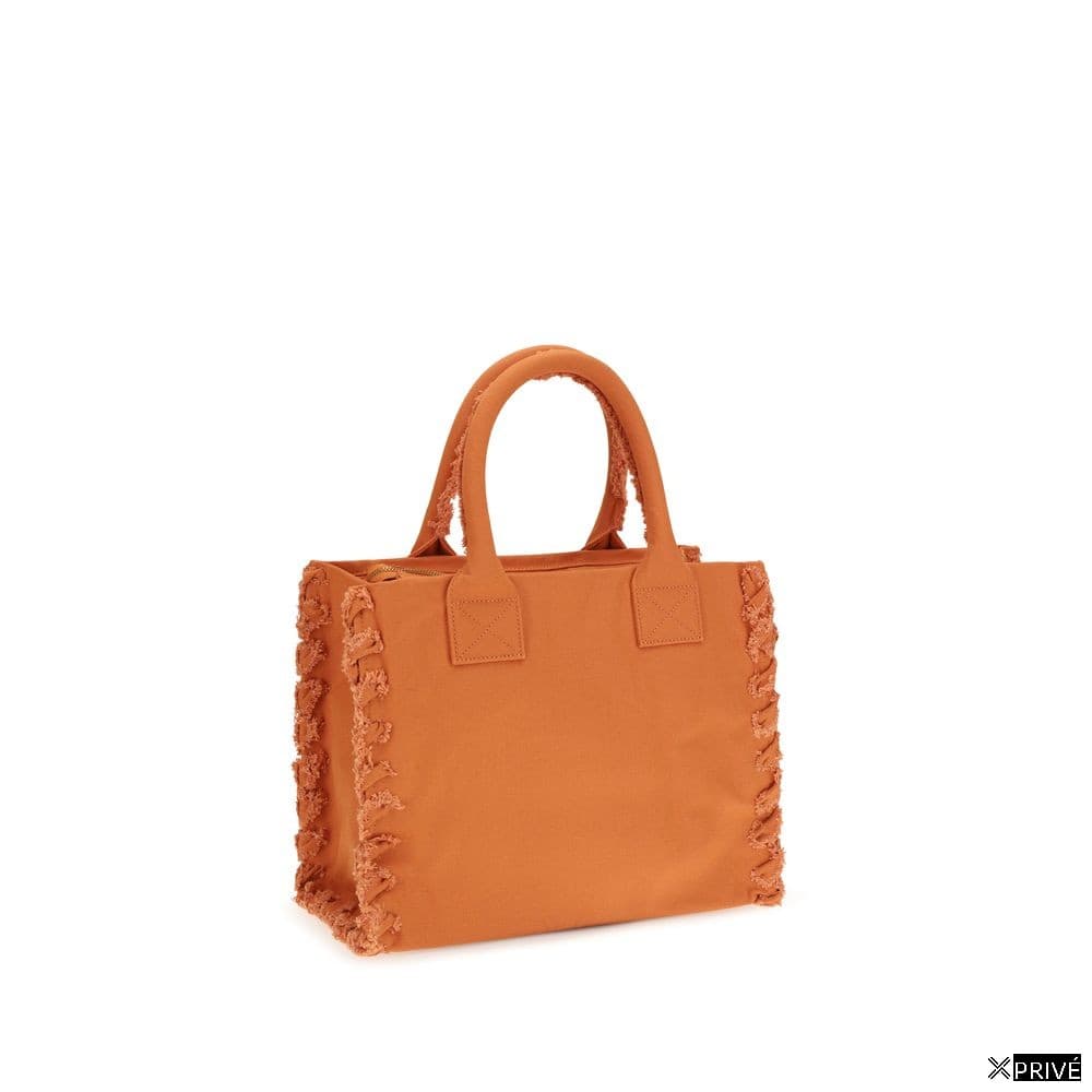 Sac bandoulière orange en Coton — 3