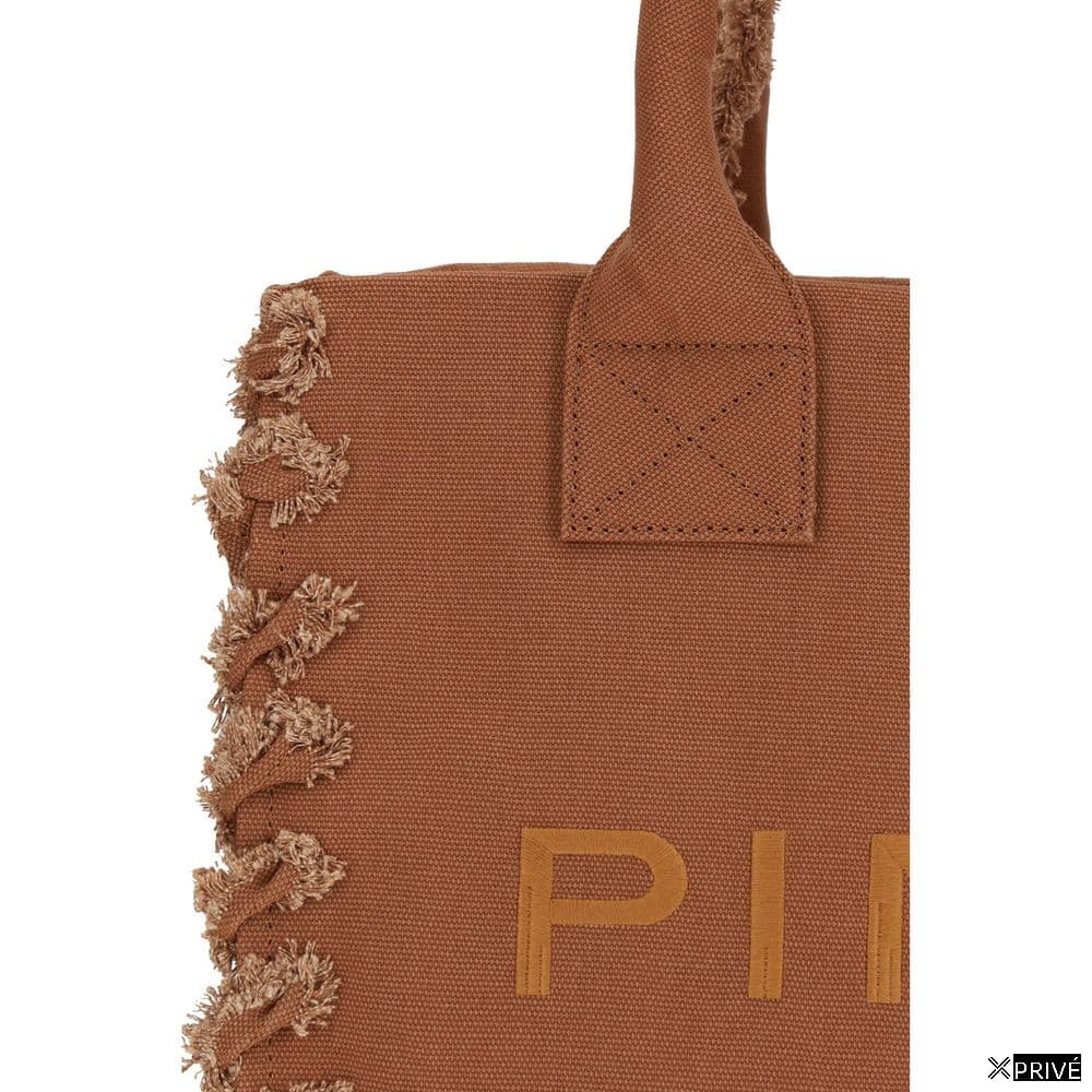 Sac bandoulière brun en Coton — 4