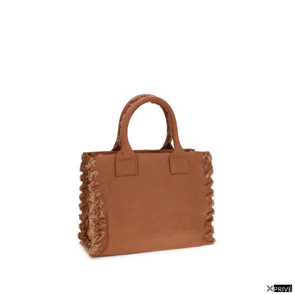 Sac bandoulière brun en Coton — 3