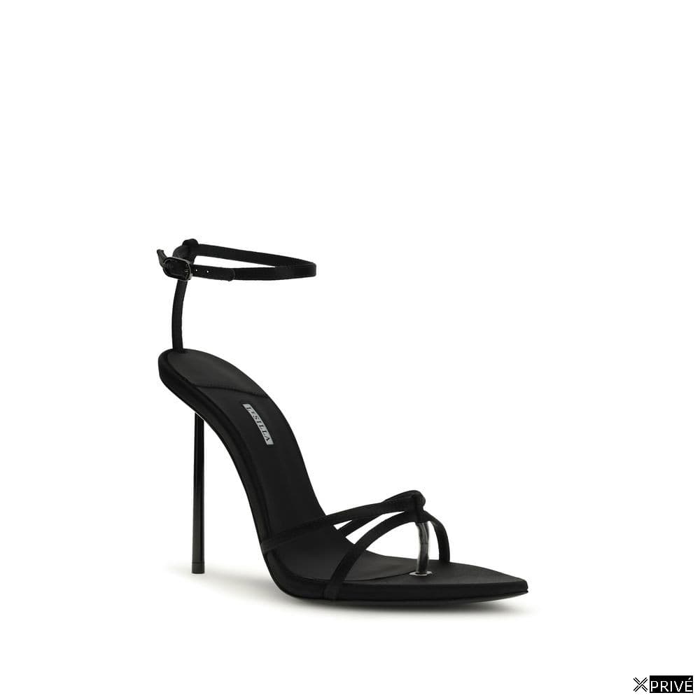Sandales noires en Soie — 2