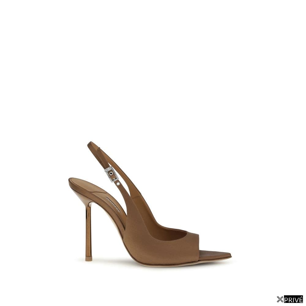 Sandales brunes en Soie — 1