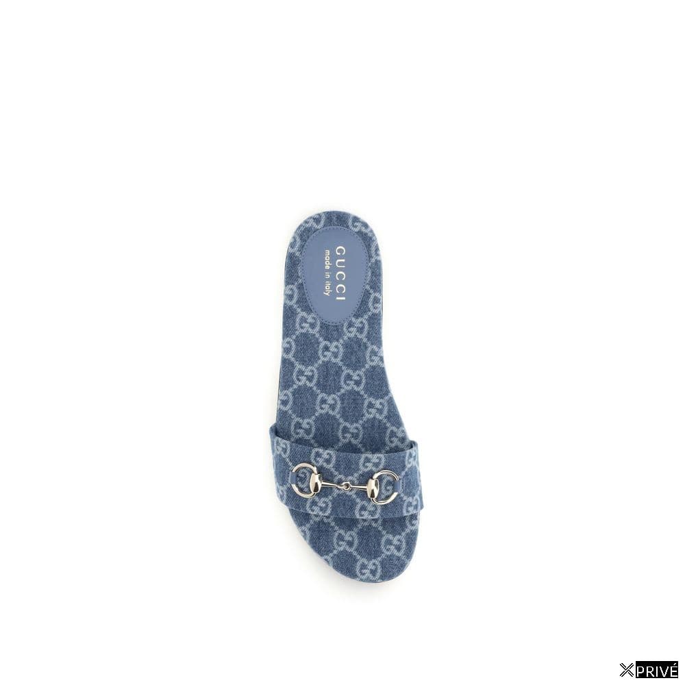Sandales bleues en Coton — 4