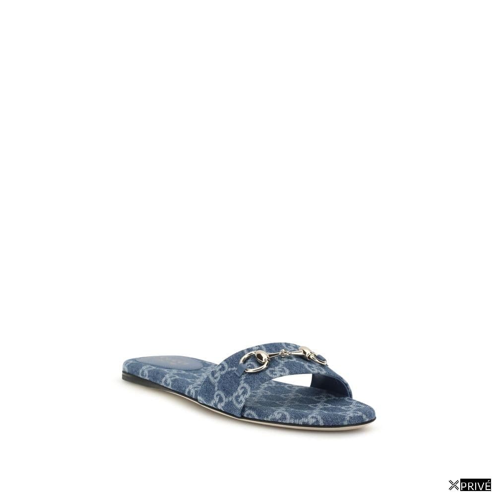 Sandales bleues en Coton — 2