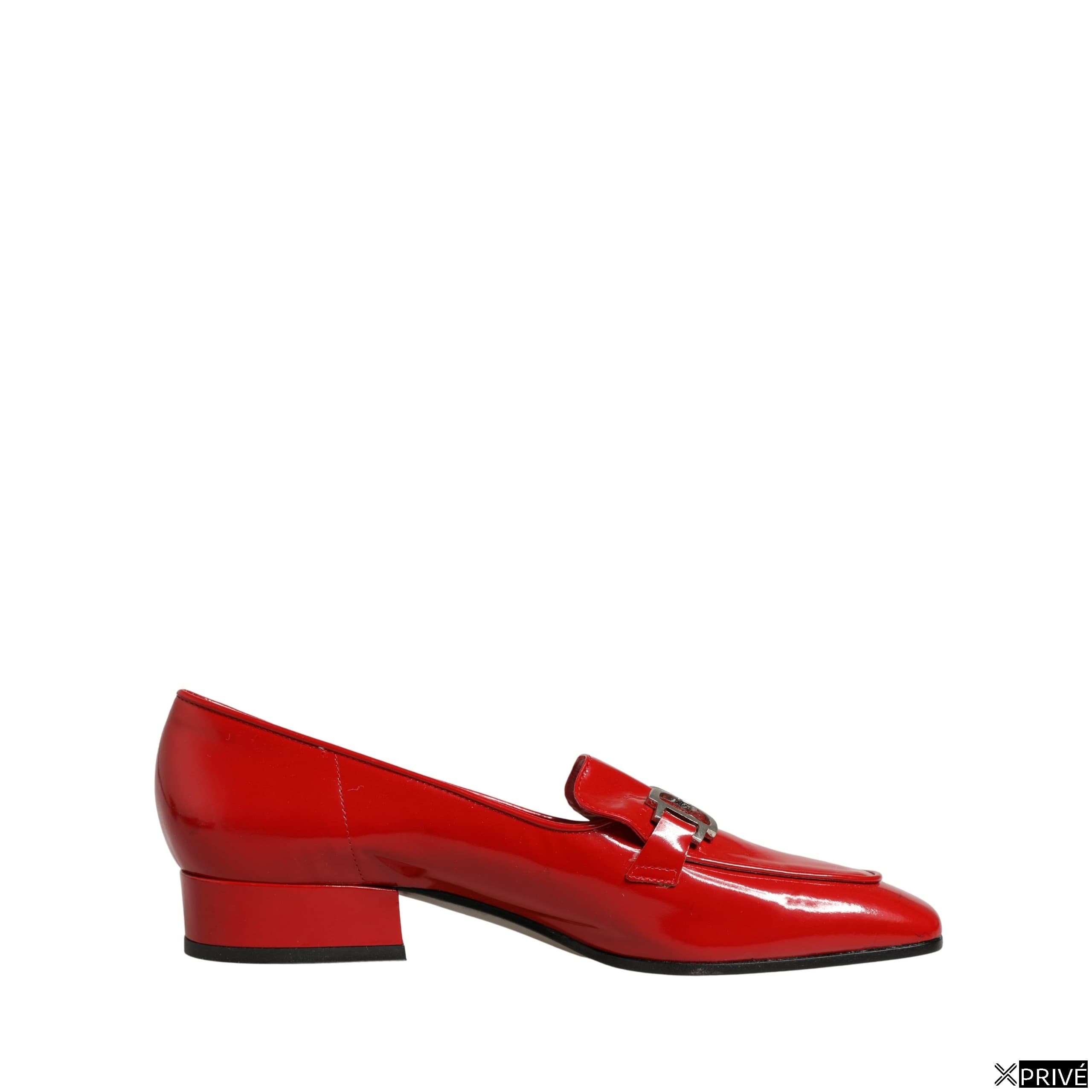 Chaussures plates jaunes en Cuir — 1