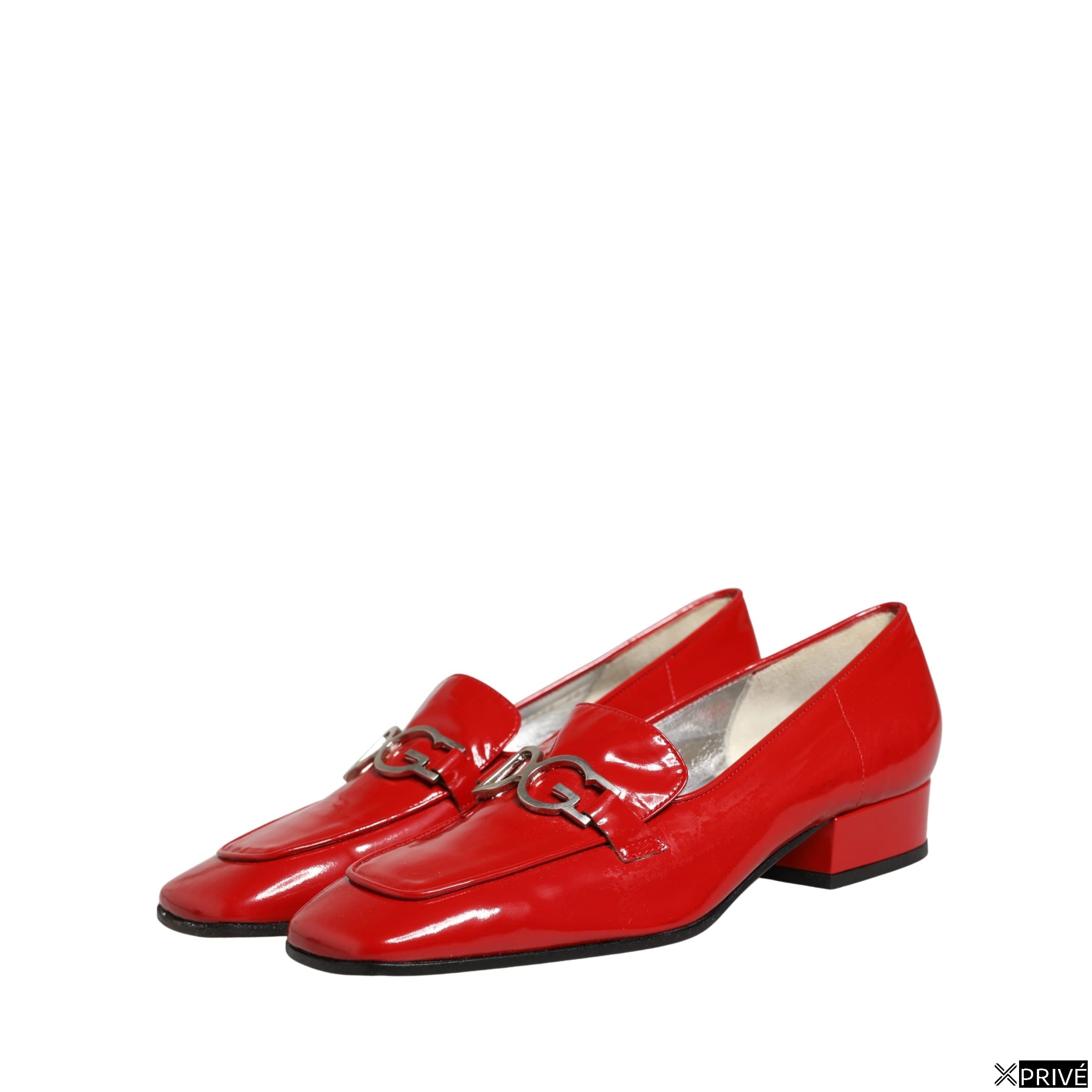 Chaussures plates jaunes en Cuir — 5