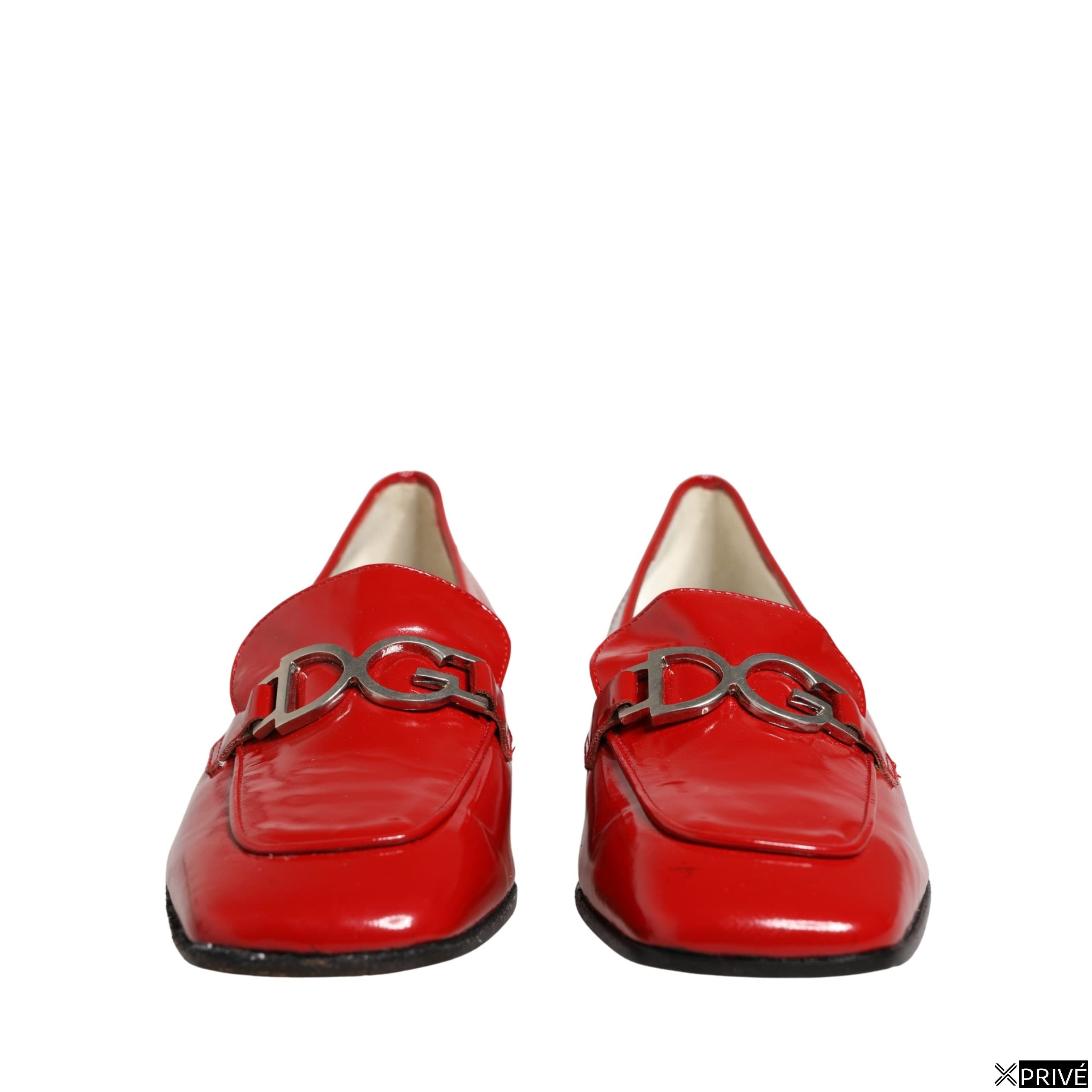 Chaussures plates jaunes en Cuir — 3