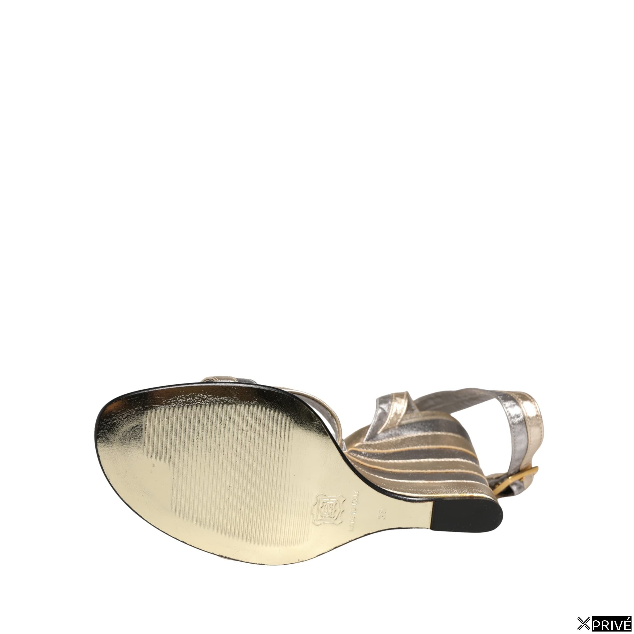 Sandales dorées en Cuir — 3