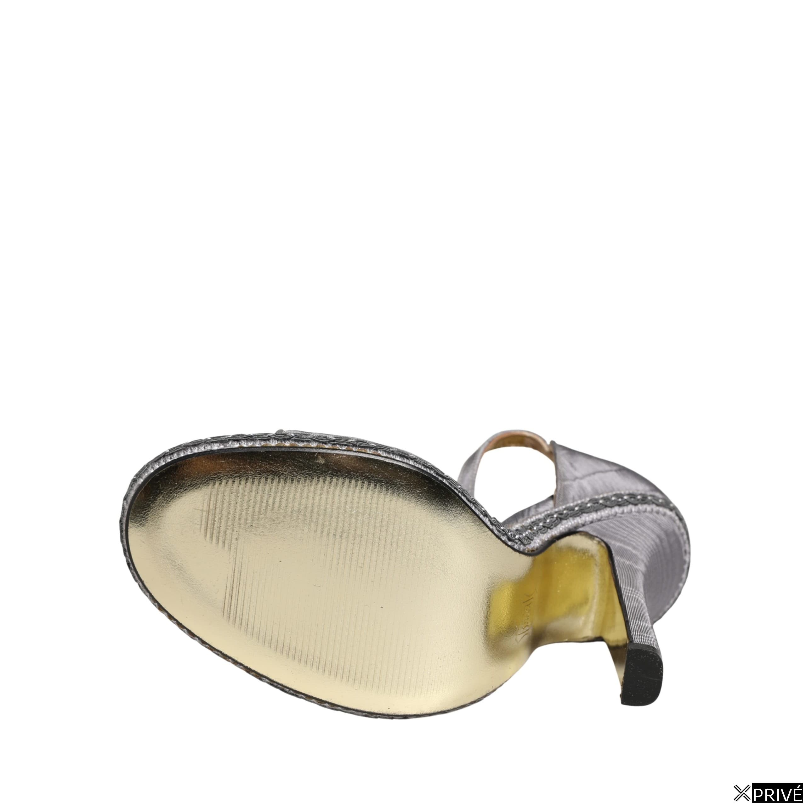 Sandales grises en Cuir — 3
